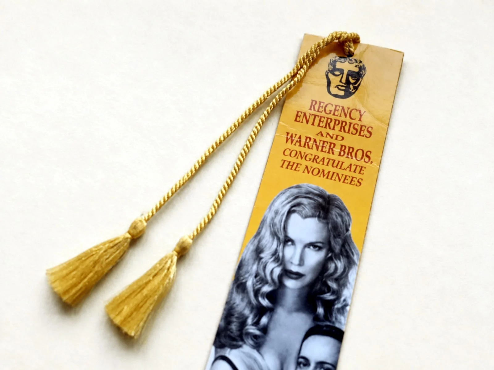 1997 LA Confidential BAFTA Oversized Bookmark Film Memorabilia Warner Brothers, image 2