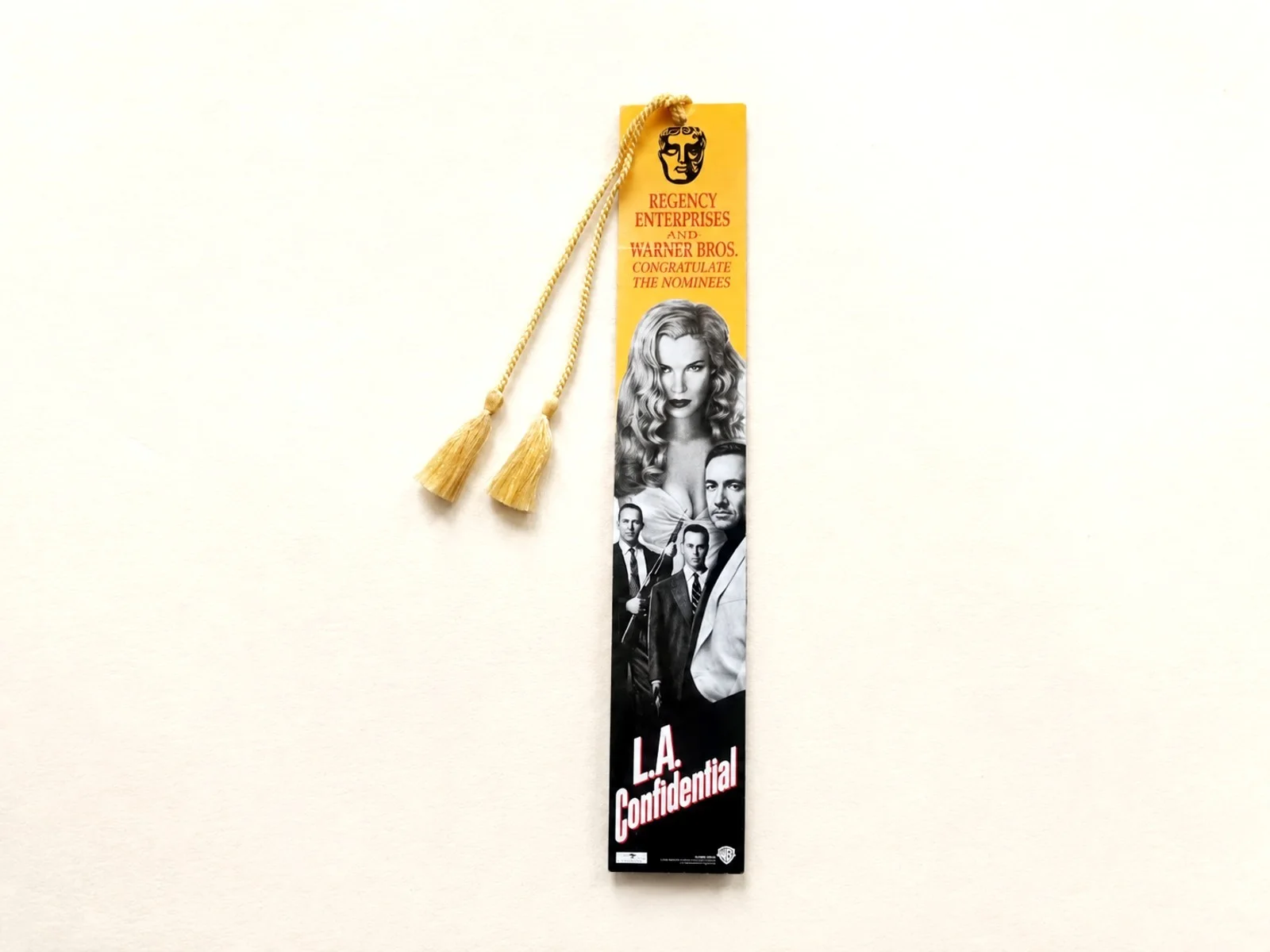 1997 LA Confidential BAFTA Oversized Bookmark Film Memorabilia Warner Brothers, image 4