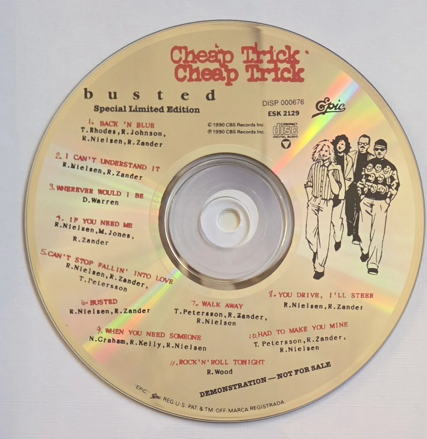 CHEAP TRICK AUTOGRAPHED CD DISPLAY BECKETT BAS LOA COA SIGNED BAND PRESENT GIFT, image 4