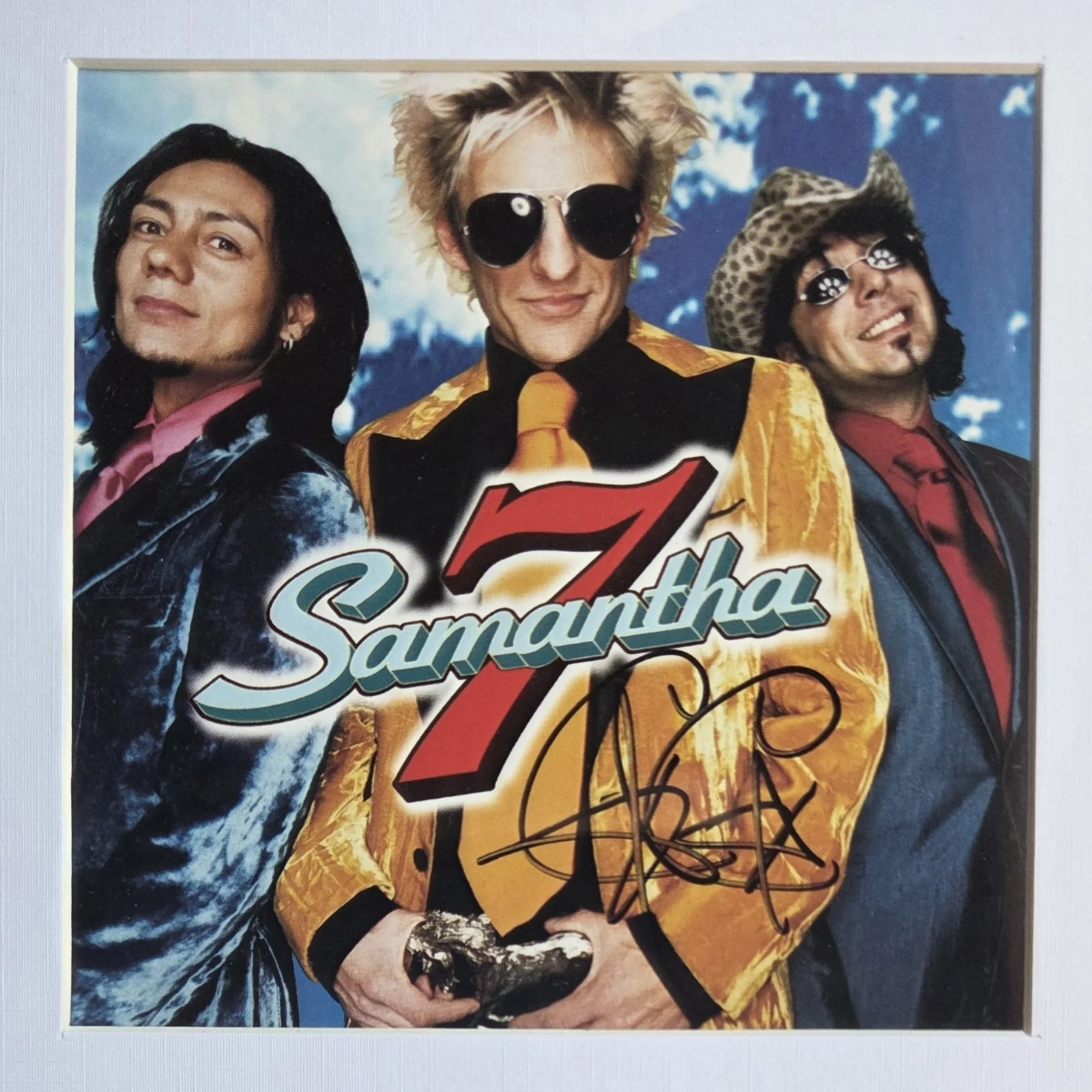 CC DEVILLE DISPLAY AUTOGRAPHED BECKETT BAS COA SAMANTHA 7 SIGNED POISON GIFT, image 3