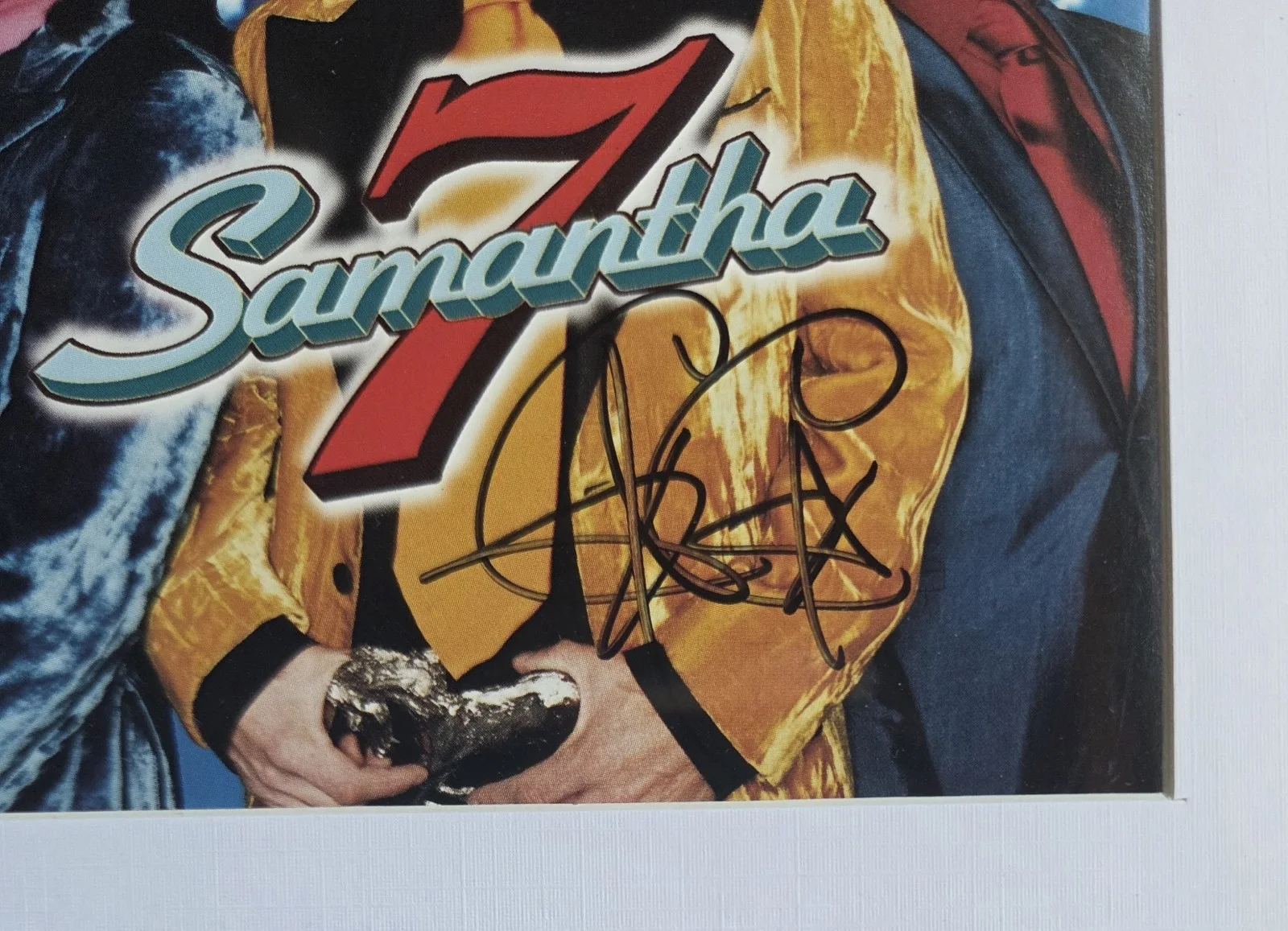 CC DEVILLE DISPLAY AUTOGRAPHED BECKETT BAS COA SAMANTHA 7 SIGNED POISON GIFT, image 4
