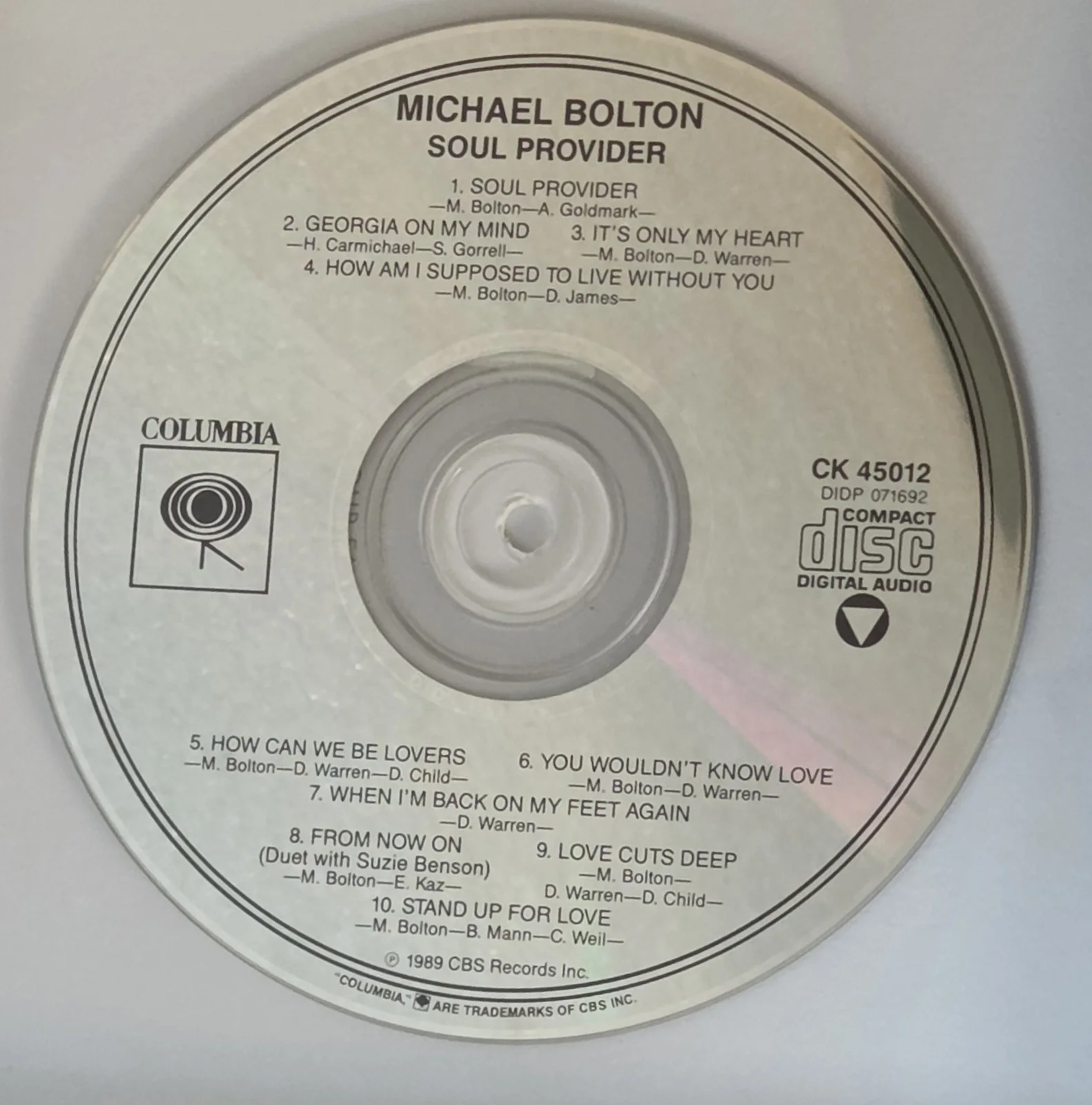 MICHAEL BOLTON CD DISPLAY AUTOGRAPHED BECKETT BAS COA SIGNED SOUL PRESENT GIFT, image 3