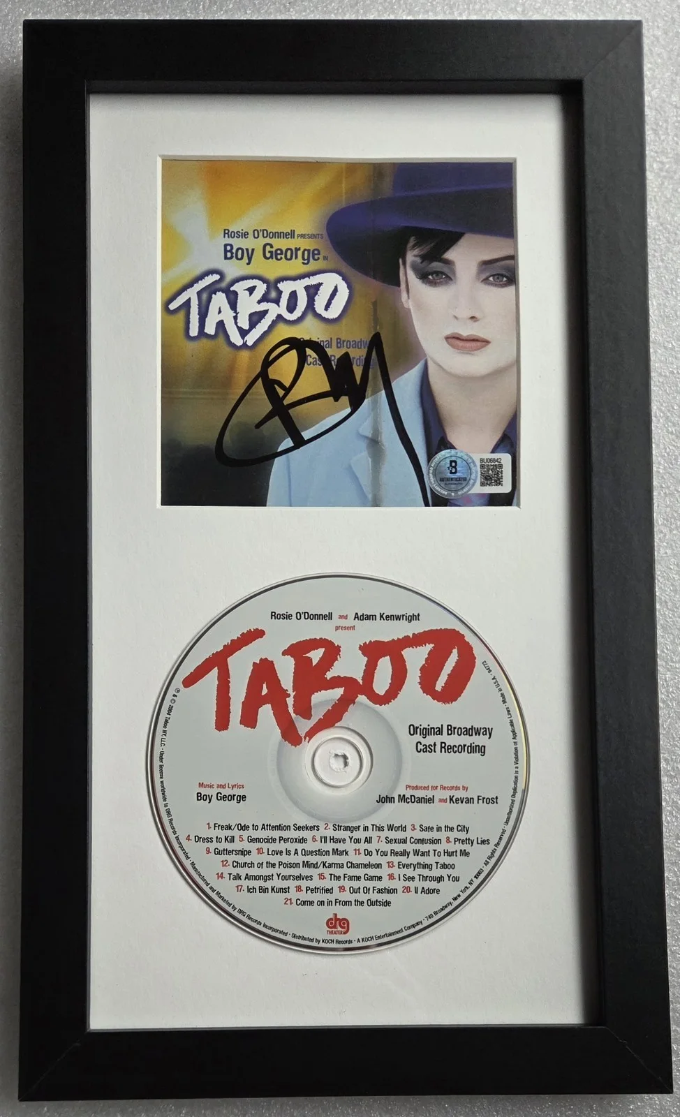 BOY GEORGE CD DISPLAY AUTOGRAPHED BECKETT COA CULTURE CLUB SIGNED PRESENT GIFT, изображение 2
