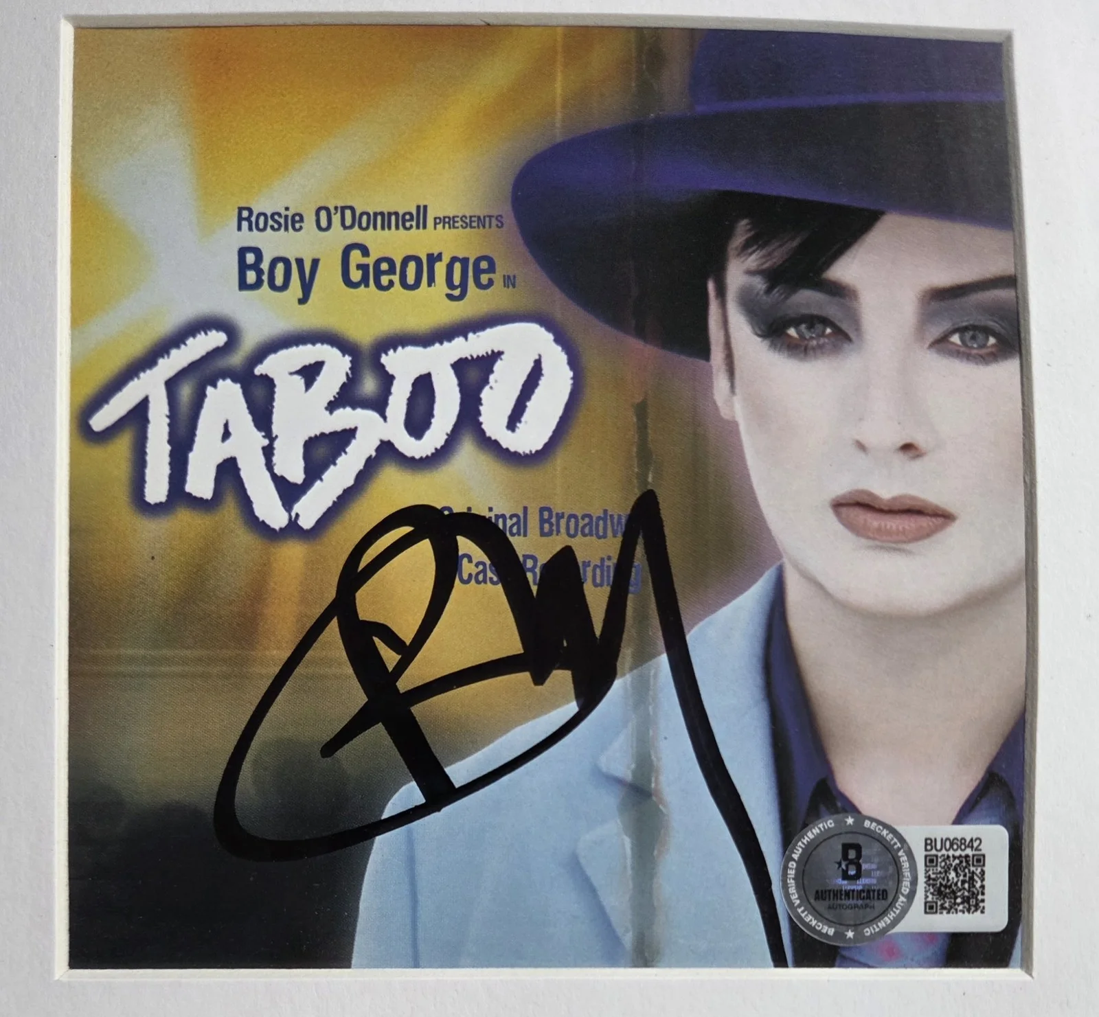 BOY GEORGE CD DISPLAY AUTOGRAPHED BECKETT COA CULTURE CLUB SIGNED PRESENT GIFT, изображение 3
