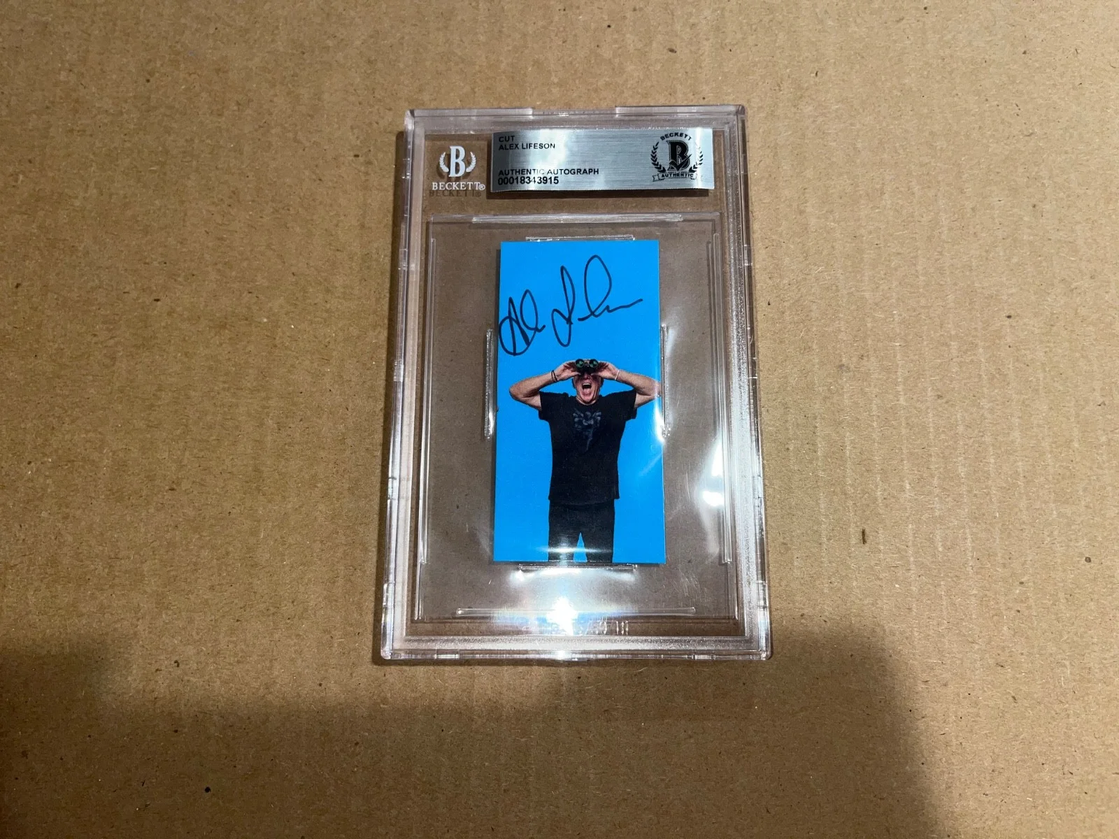 Rush Alex Lifeson Signed Autographed Beckett Slab Slabbed Encapsulated Autograph, изображение 4