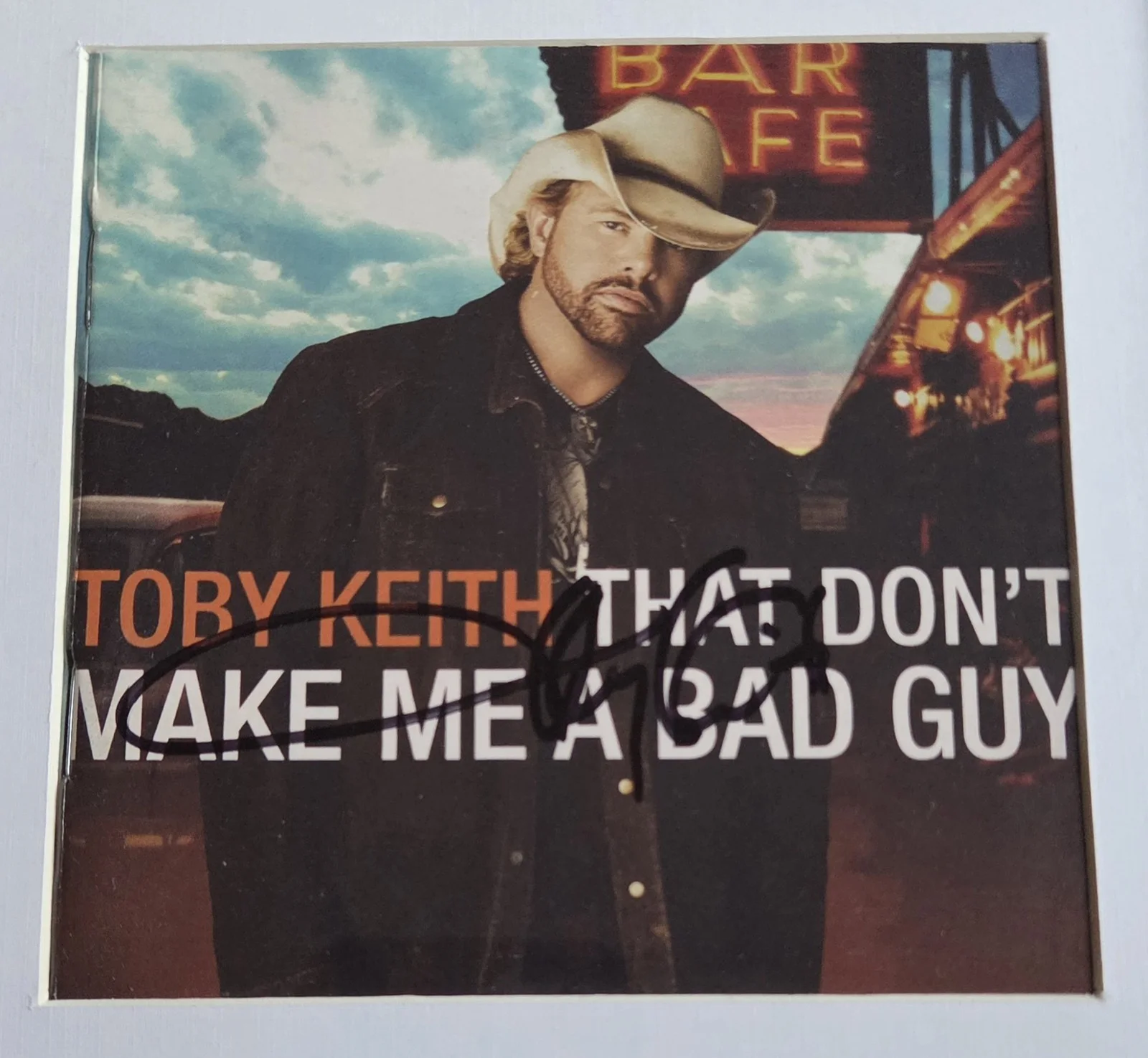 TOBY KEITH CD DISPLAY AUTOGRAPHED BECKETT BAS COA COUNTRY SIGNED PRESENT GIFT, image 3