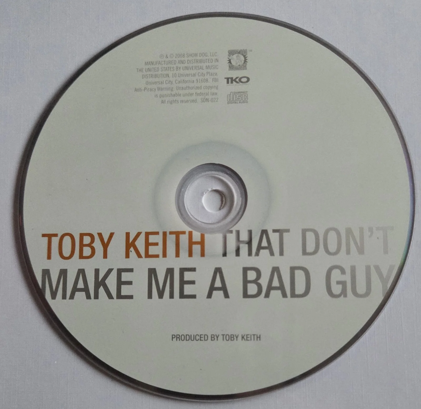 TOBY KEITH CD DISPLAY AUTOGRAPHED BECKETT BAS COA COUNTRY SIGNED PRESENT GIFT, image 4