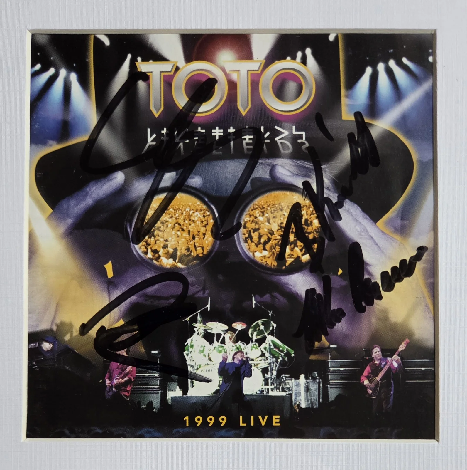 TOTO AUTOGRAPHED CD DISPLAY BECKETT BAS LOA COA SIGNED BOBBY STEVE PRESENT GIFT, image 3