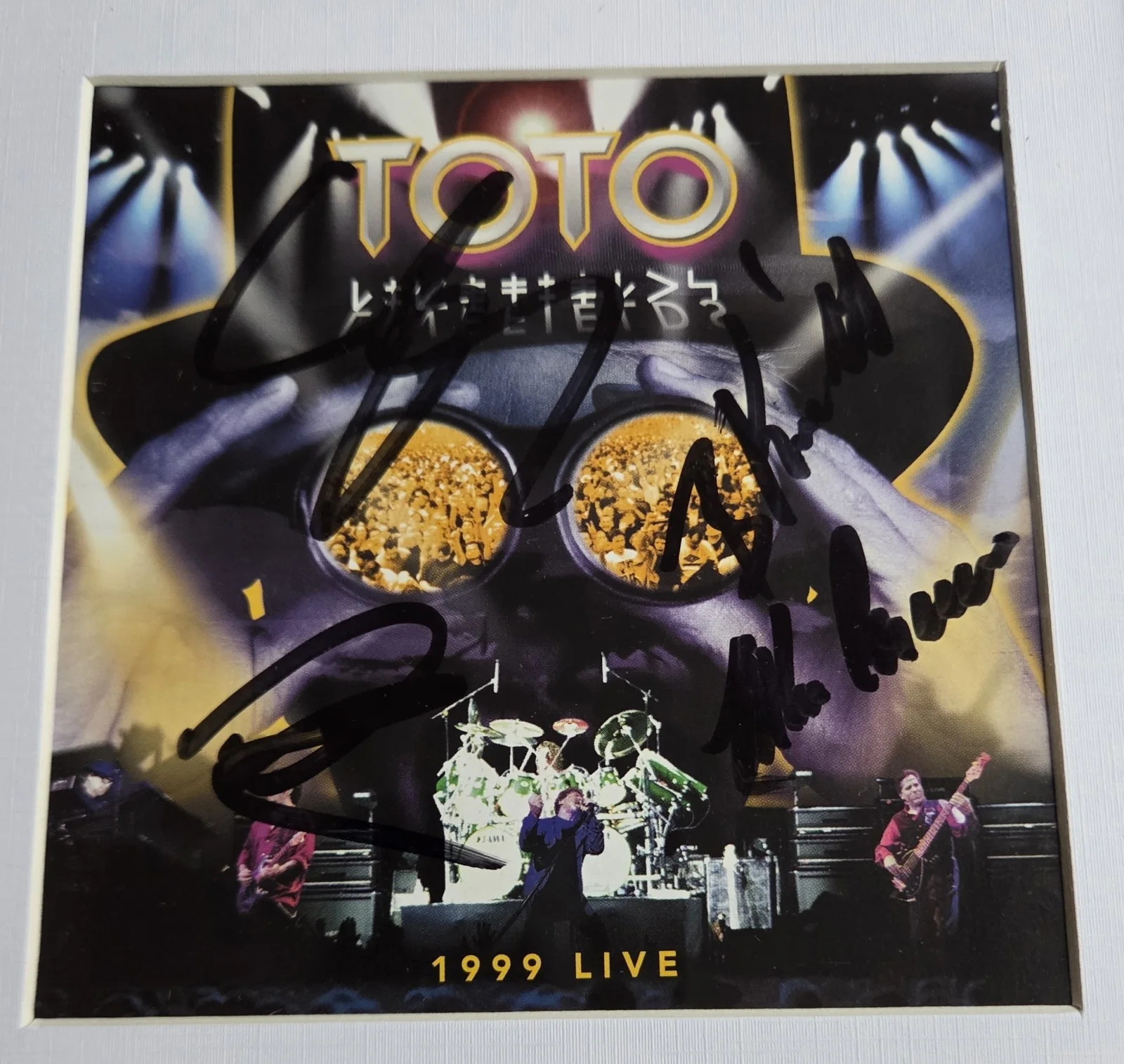 TOTO AUTOGRAPHED CD DISPLAY BECKETT BAS LOA COA SIGNED BOBBY STEVE PRESENT GIFT, image 5