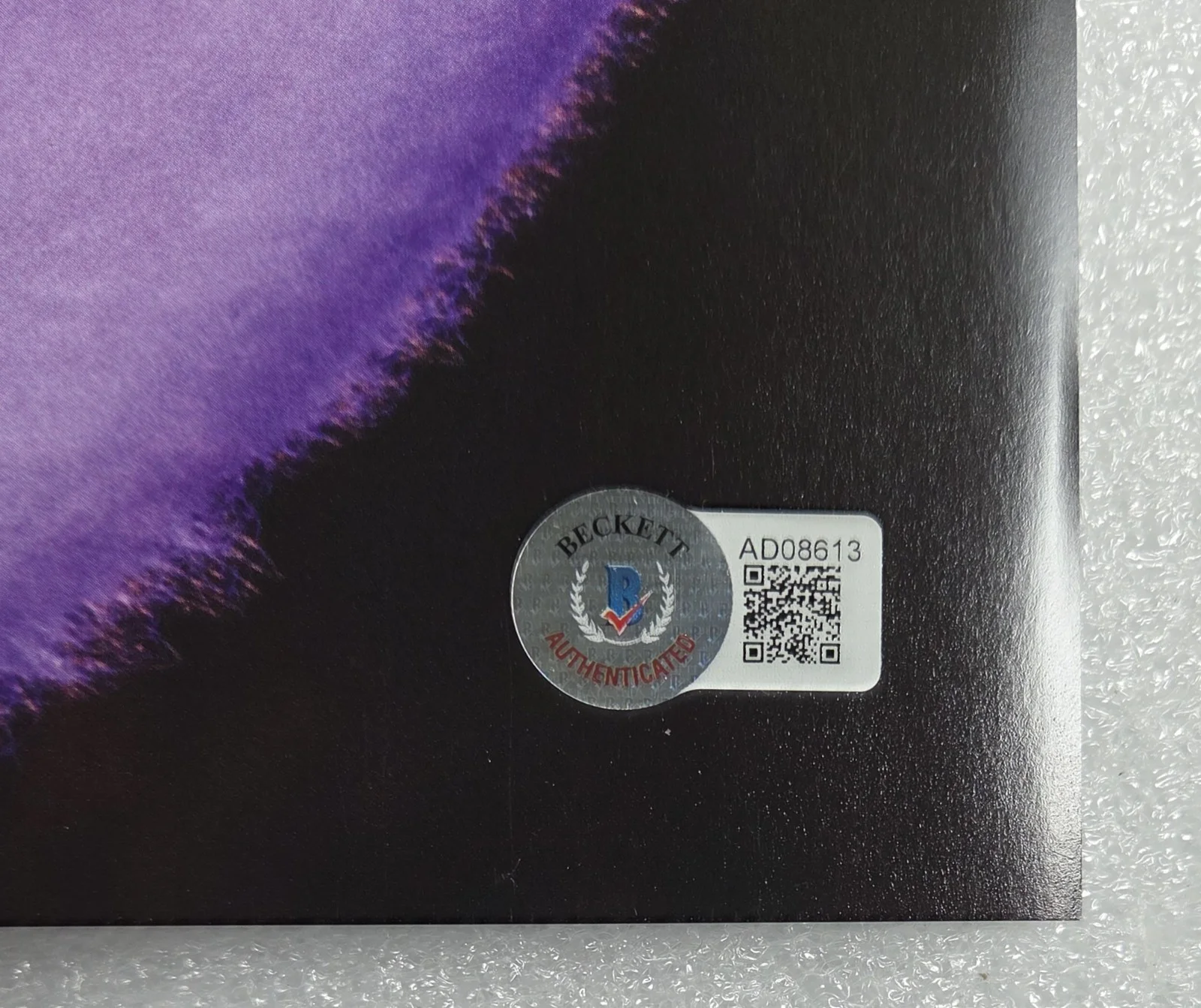 OLIVIA RODRIGO AUTOGRAPHED ART CARD BECKETT BAS COA W/ RECORD POP SIGNED MUSIC, изображение 3