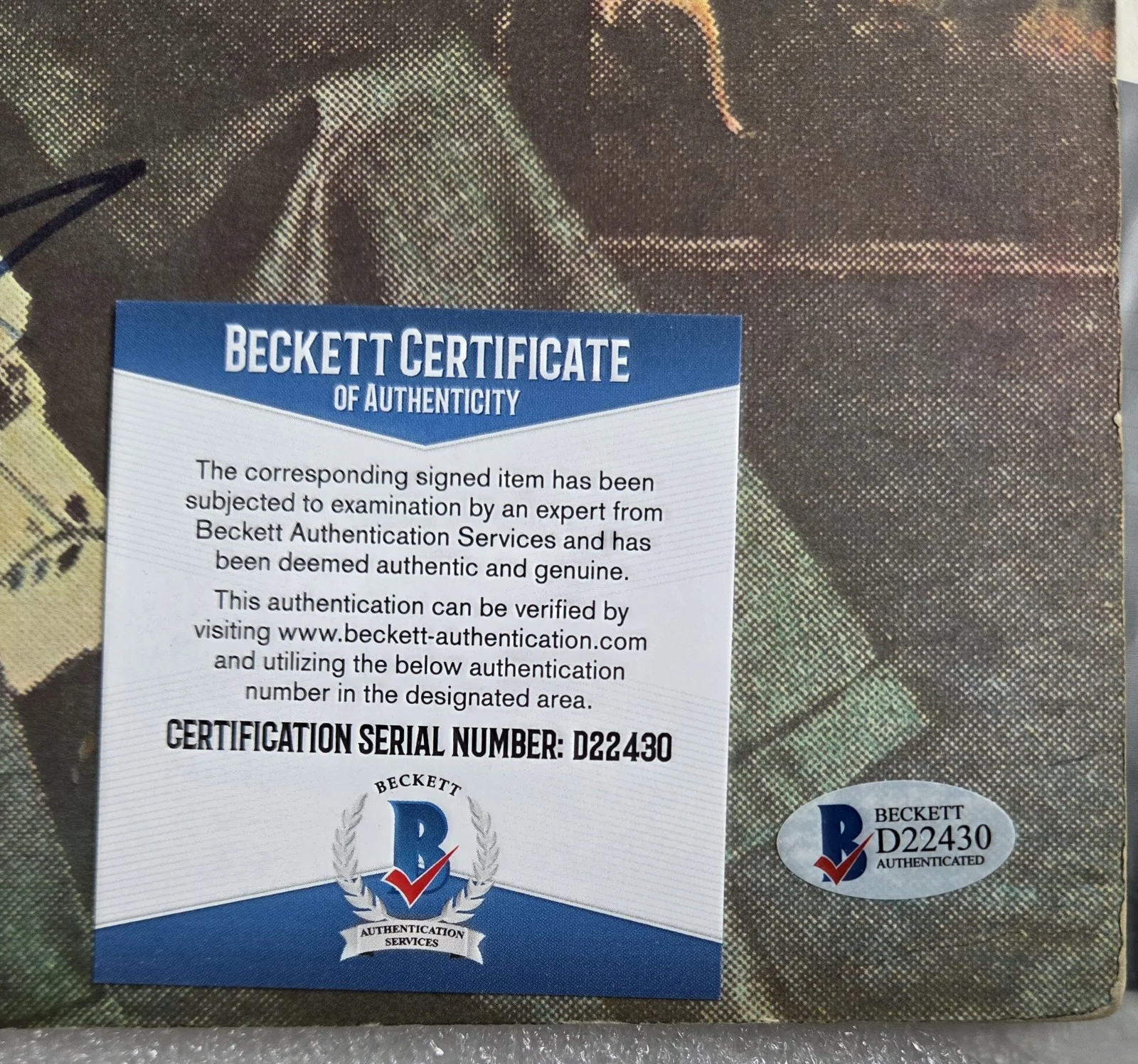 ROD STEWART AUTOGRAPHED ALBUM BECKETT BAS COA SIGNED RECORD VINYL NEVER A DULL, image 3
