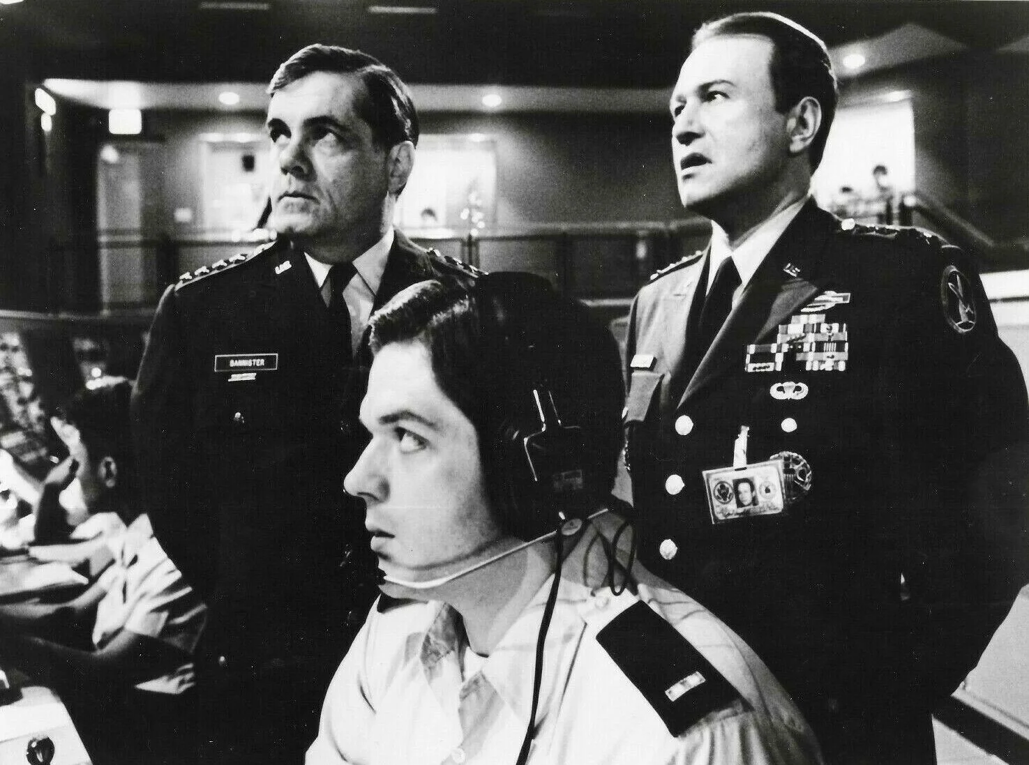 Vintage D.A.R.Y.L Movie Press Photo Scene Sci Fi Military Generals 10" x 8", изображение 2