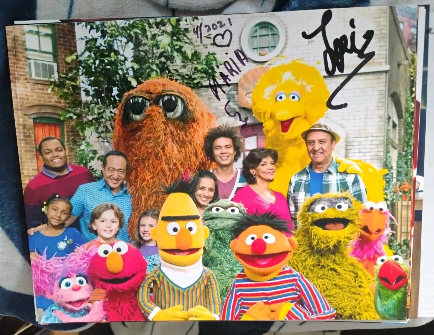 Sonia marzano Emilio delgado — SESAME STREET MARIA SONIA MARZANO RIP LUIS EMILIO DELGADO DUAL SIGNED 8X10 PHOTO