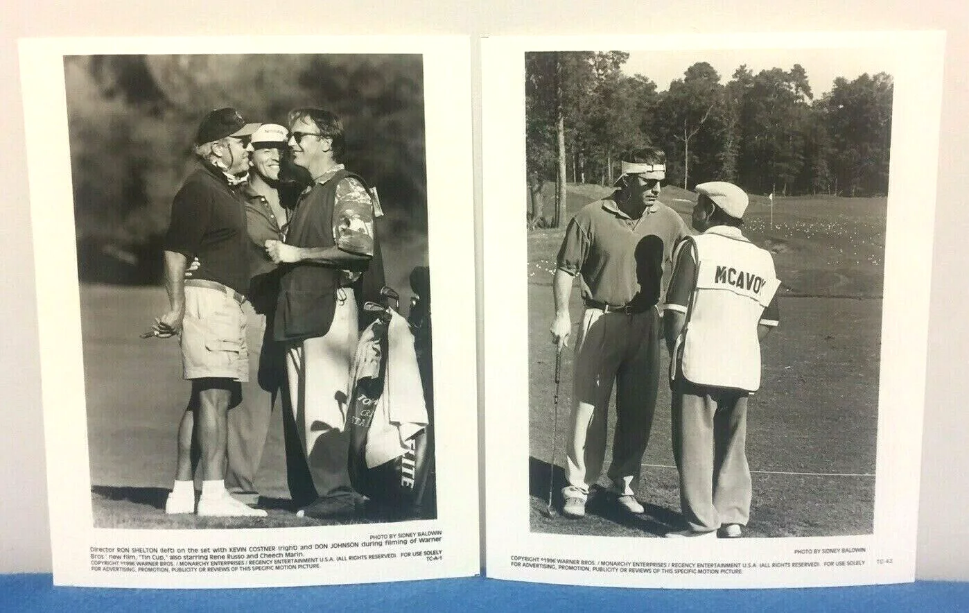Official Promo Photos Tin Cup Movie Film Kevin Costner Ron Shelton Golf Lot 1996, изображение 2