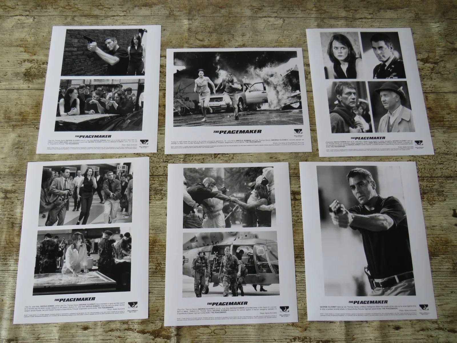THE PEACEMAKER ORIGINAL 1997 CINEMA FILM MOVIE PRESS KIT George Clooney 6 PHOTOS, изображение 3