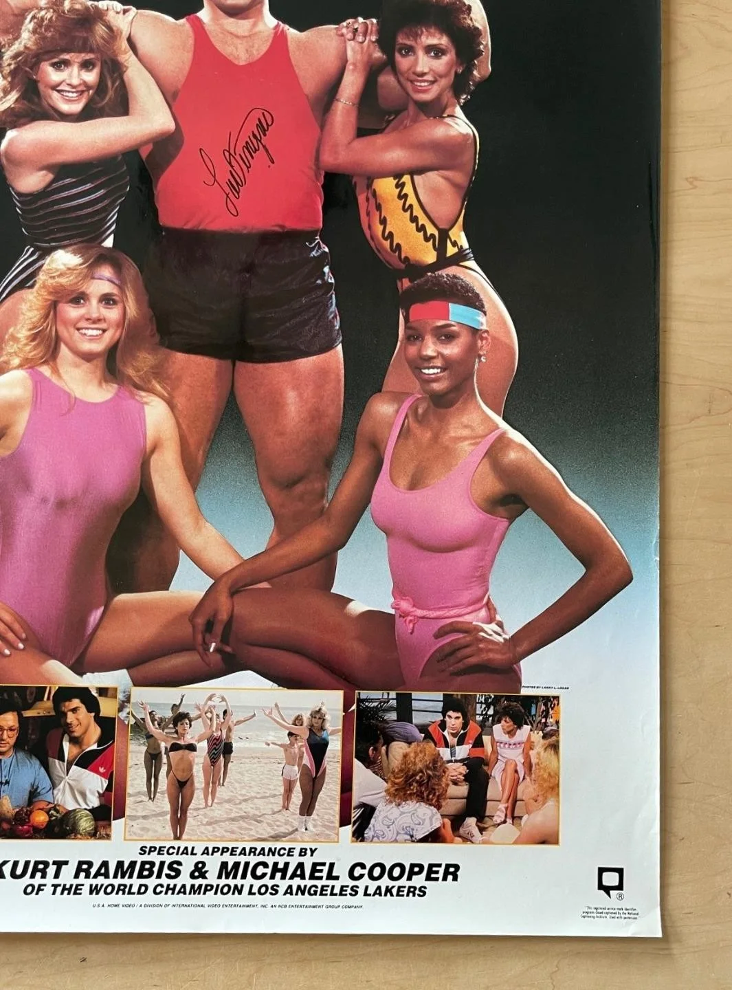 Lou Ferrigno — LOU FERRIGNO'S Body Perfection SIGNED Rolled 1985 VHS Video Store Promo Poster, изображение 5