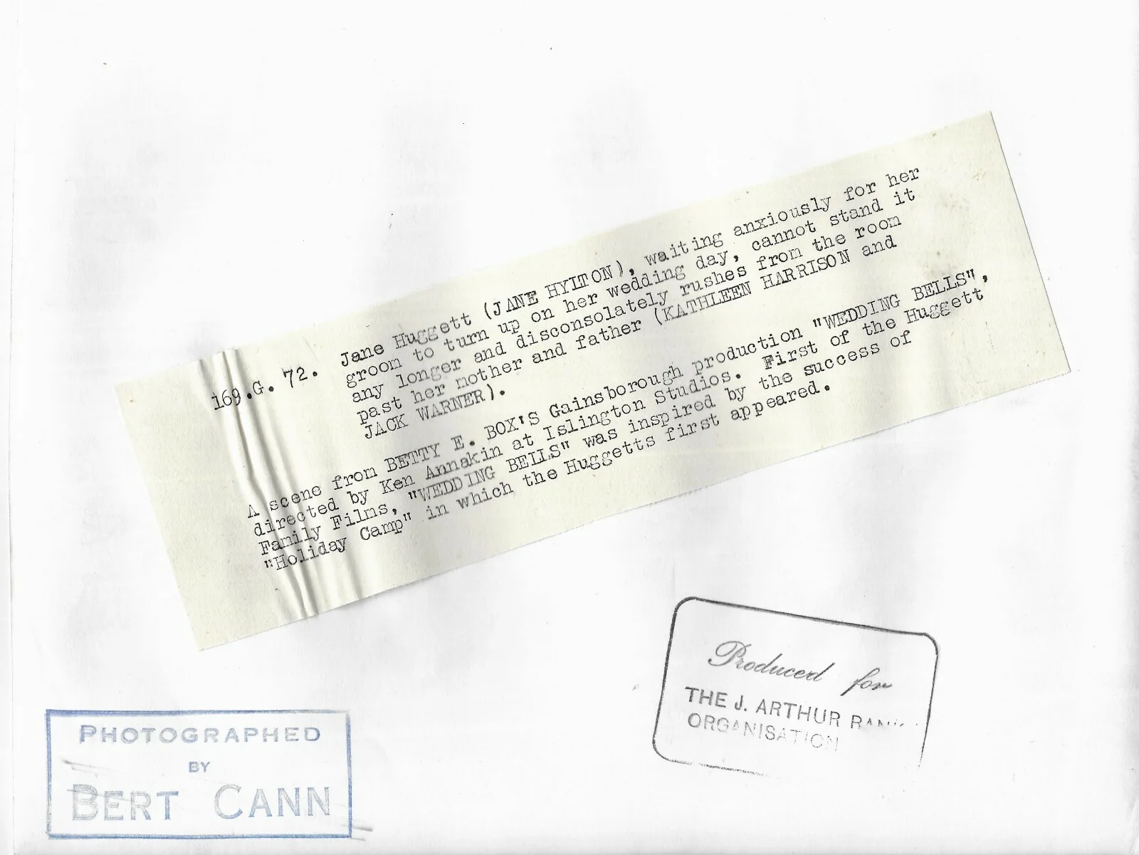 Rank Movie Studio Photo Huggetts Jack Warner Kathleen Harrison Jane Hylton 1948, изображение 3