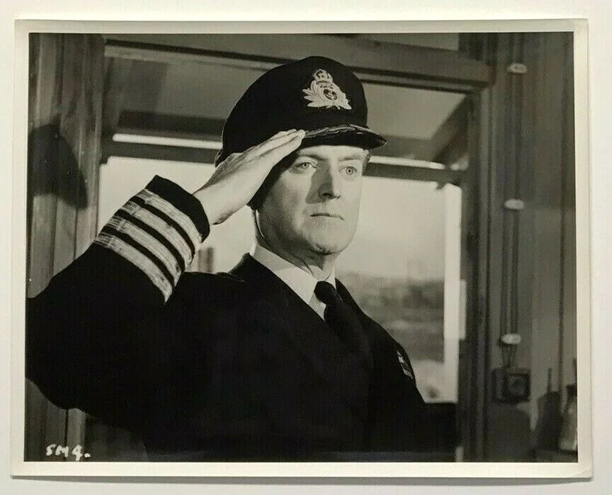 Vintage Movie Film Photo Albert RN Jack Warner Saluting Royal Navy Uniform 1953, изображение 2