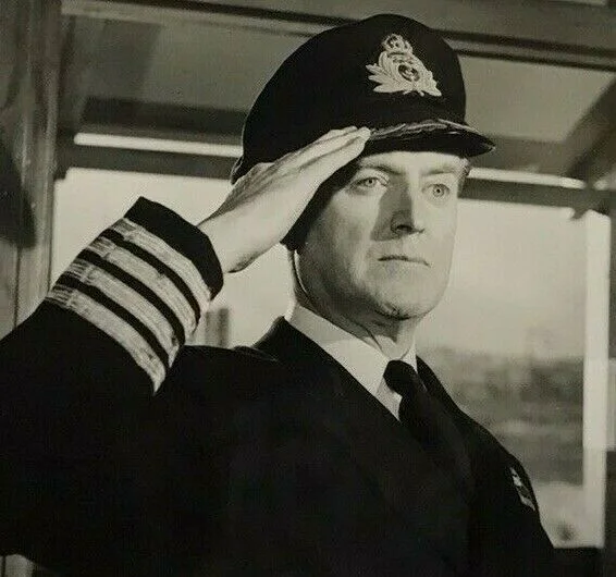 Vintage Movie Film Photo Albert RN Jack Warner Saluting Royal Navy Uniform 1953, изображение 3