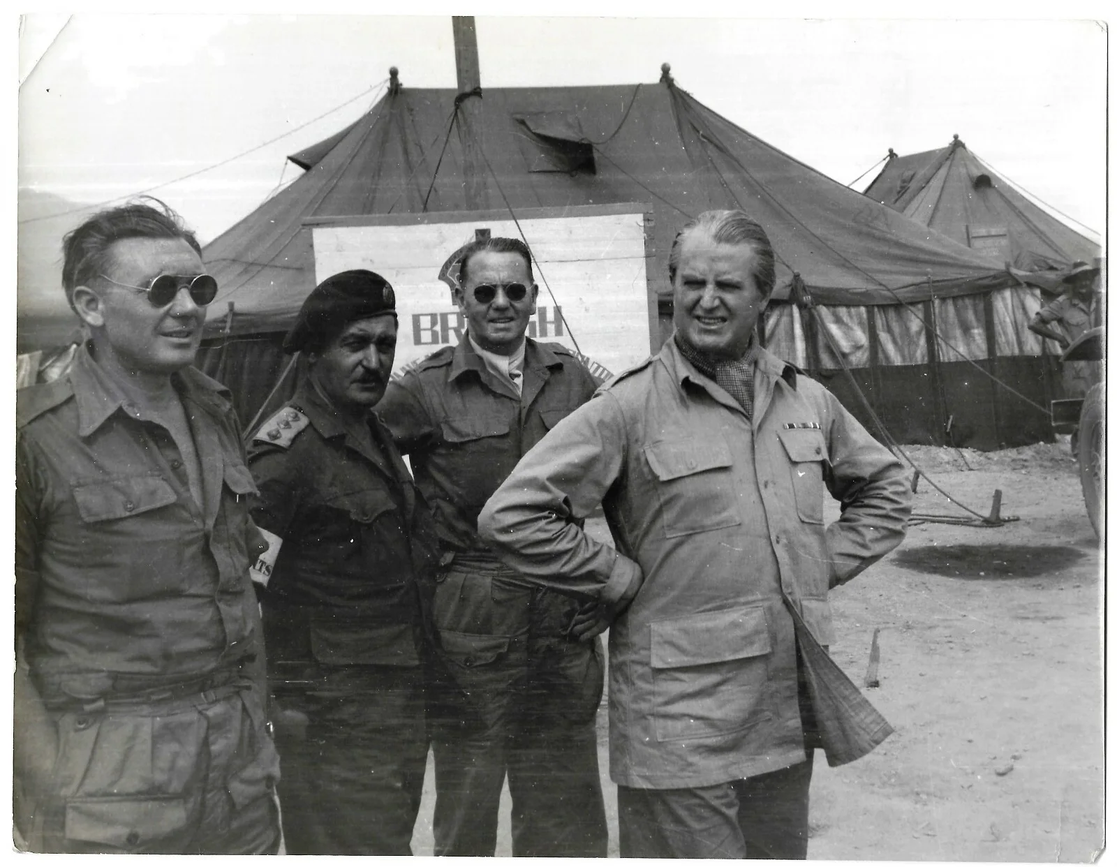 British Actor Jack Warner Press Photo Visiting Troops Korea Arthur Rank Studio, image 2
