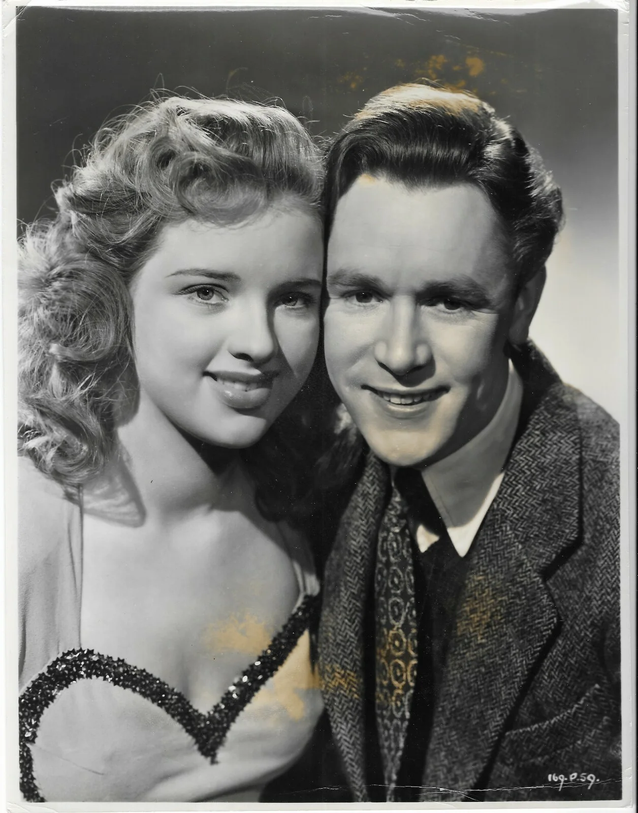 Vintage Movie Press Photo Beautiful Young Diana Dors Peter Hammond Wedding Bells, изображение 2