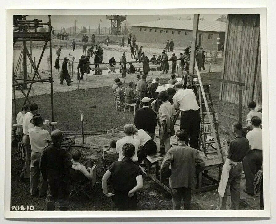 Vintage Movie Film Photo Jack Warner Albert RN On Set Scene Director 1953, изображение 2