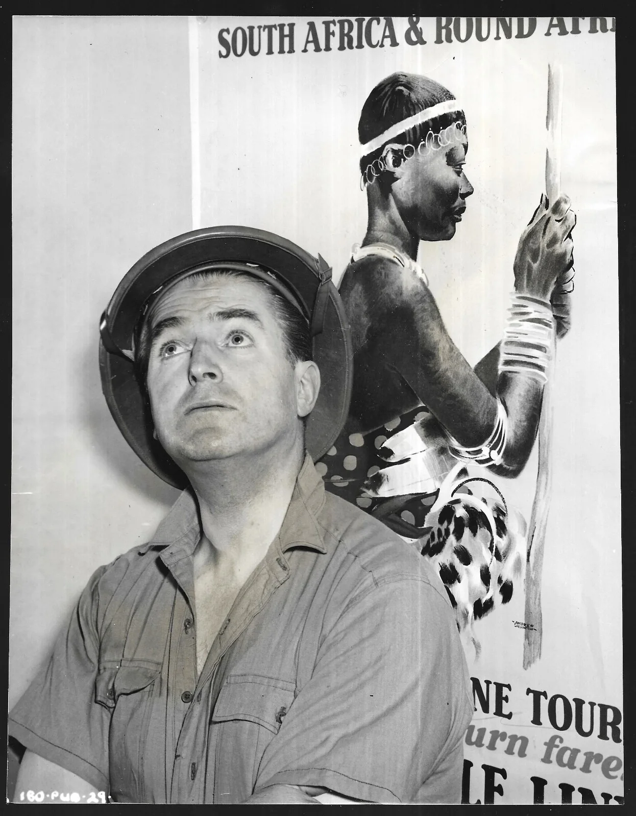 British Actor Jack Warner Movie Film Photo Huggetts Abroad Posing Poster, изображение 2