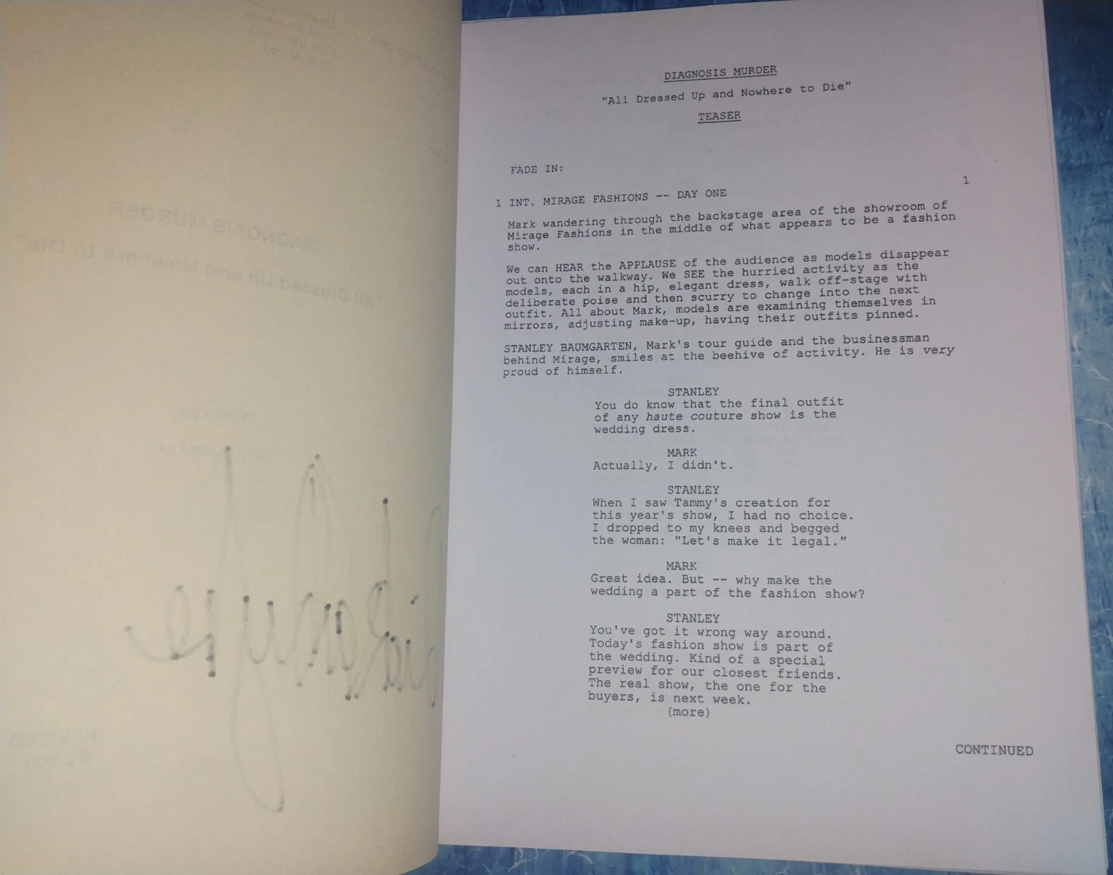 Dick Van Dyke Hand Signed Autograph Diagnosis Murder Script COA - NO US TARIFFS, image 4