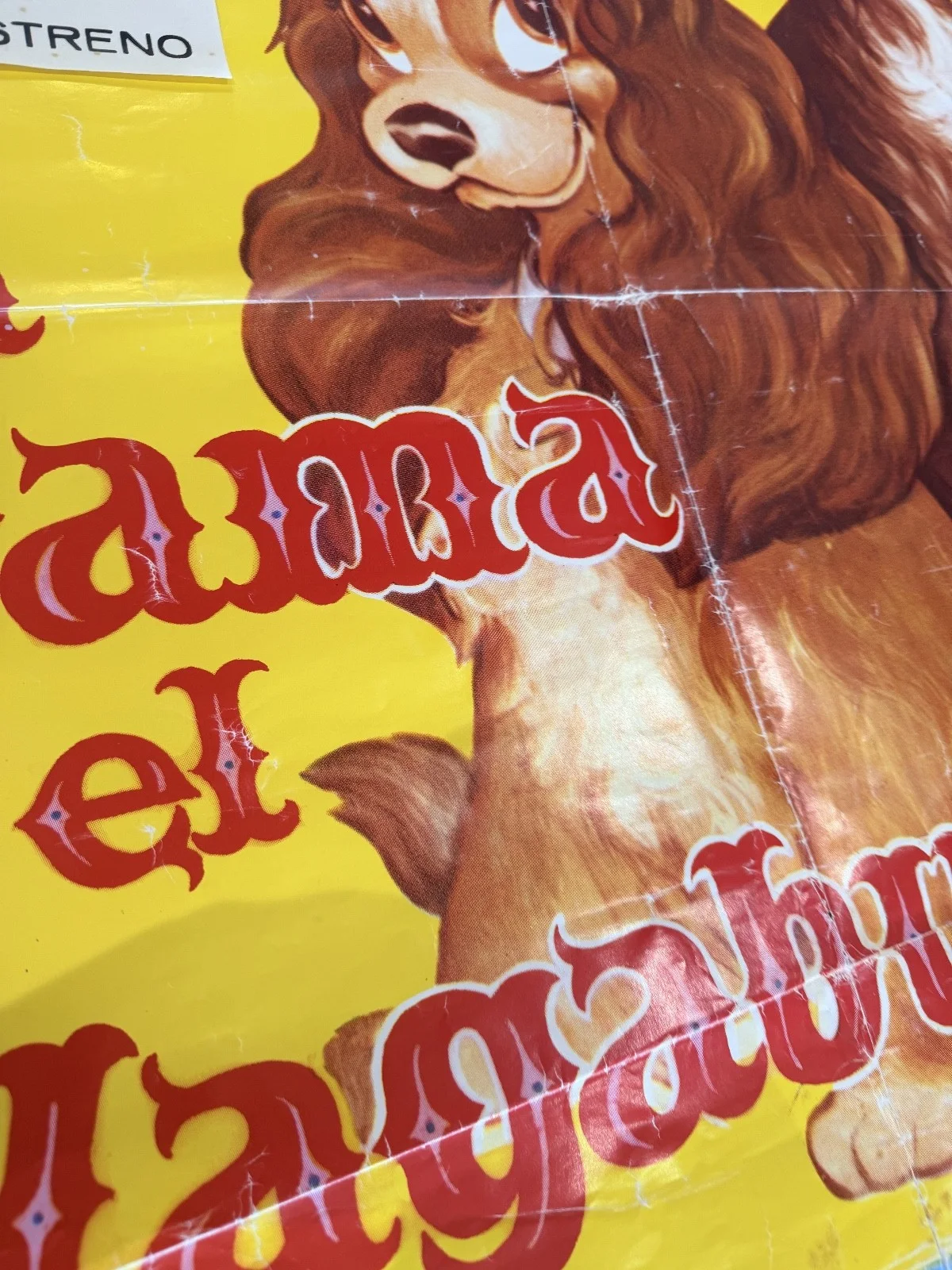 Vintage Spanish Lady and the Tramp Poster Disney Film poster XL, изображение 3