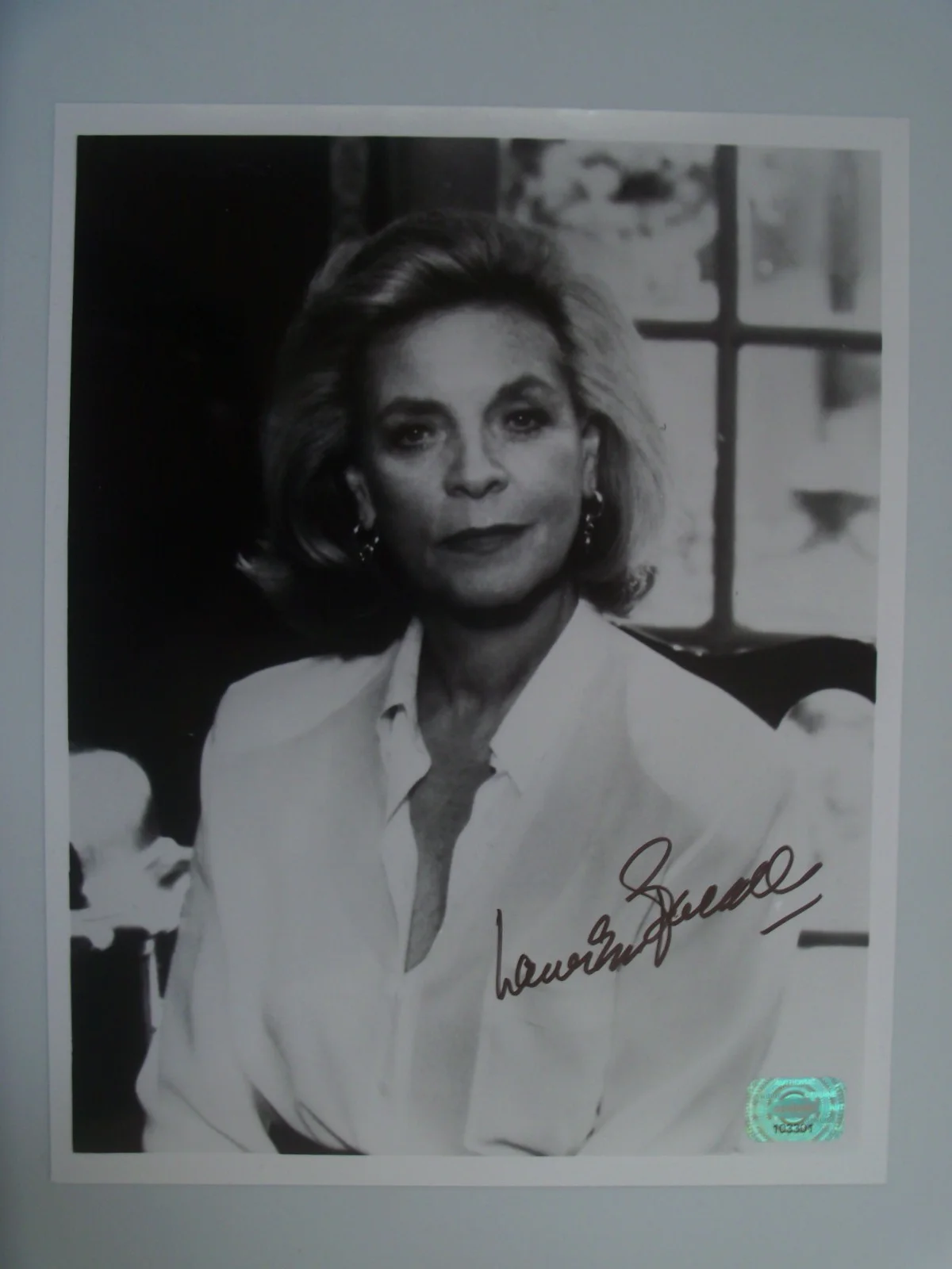 Lauren Bacall — LAUREN BACALL Signed Autographed Photo 8X10 W/ Hologram/Serial #, image 2