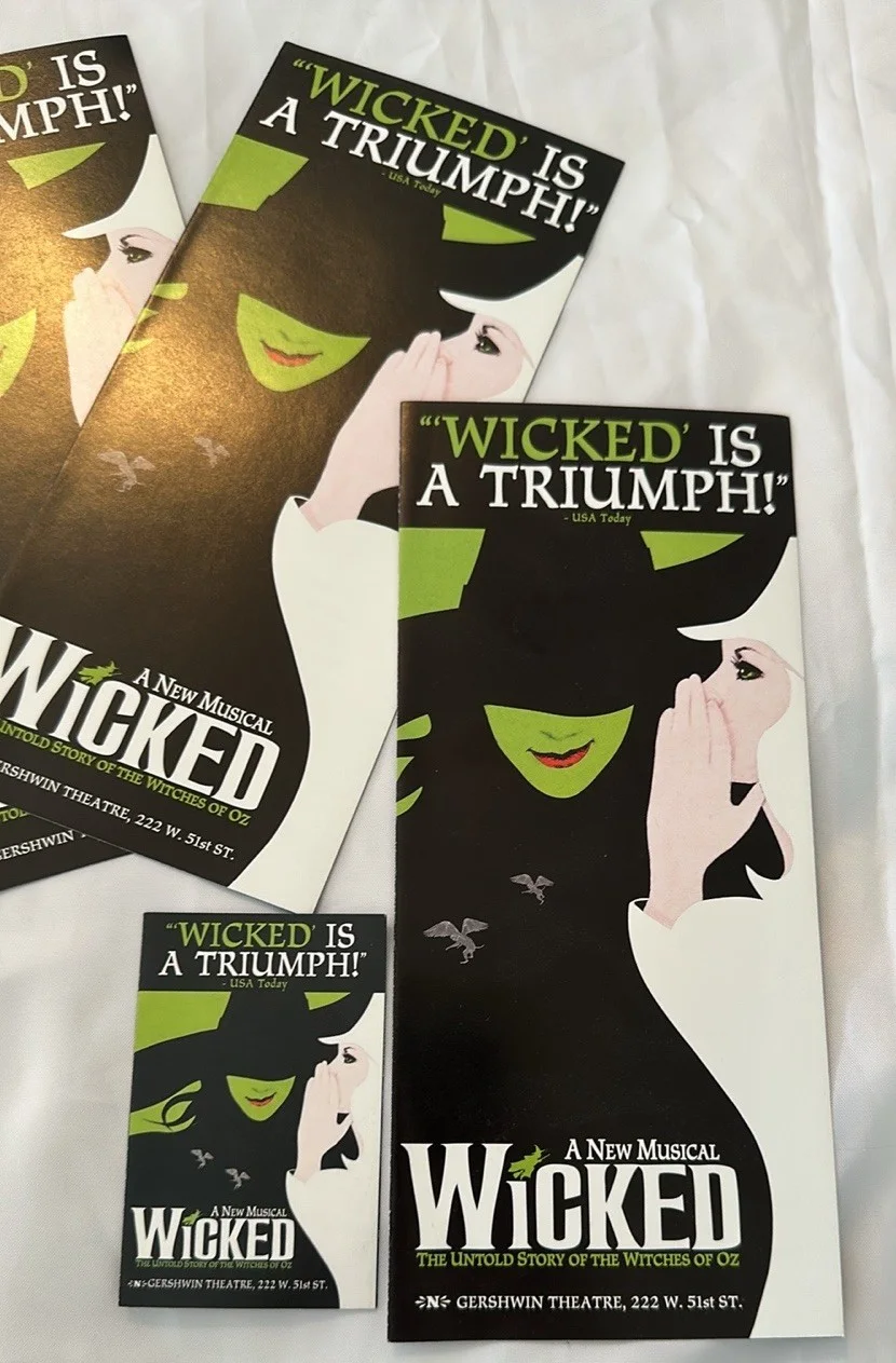 Wicked Playbill 5 Flyers Broadway Musical Lot Set, image 4