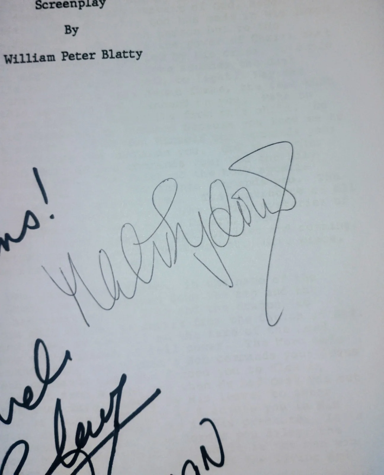 The Exorcist 3x Cast Hand Signed Script COA Ellen Burstyn NO US TARIFFS, image 5