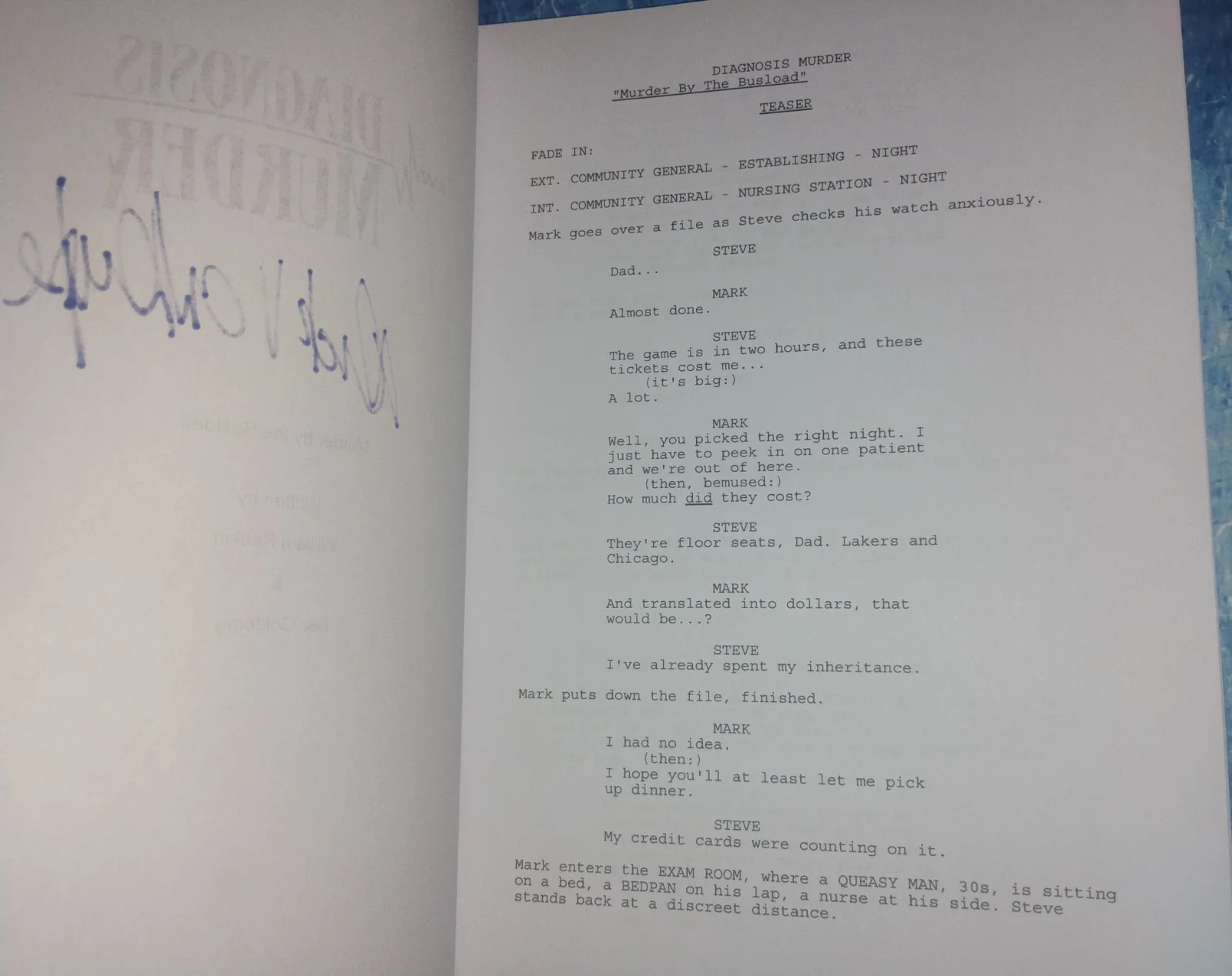 Dick Van Dyke Hand Signed Autograph Diagnosis Murder Script COA - NO US TARIFFS, image 4