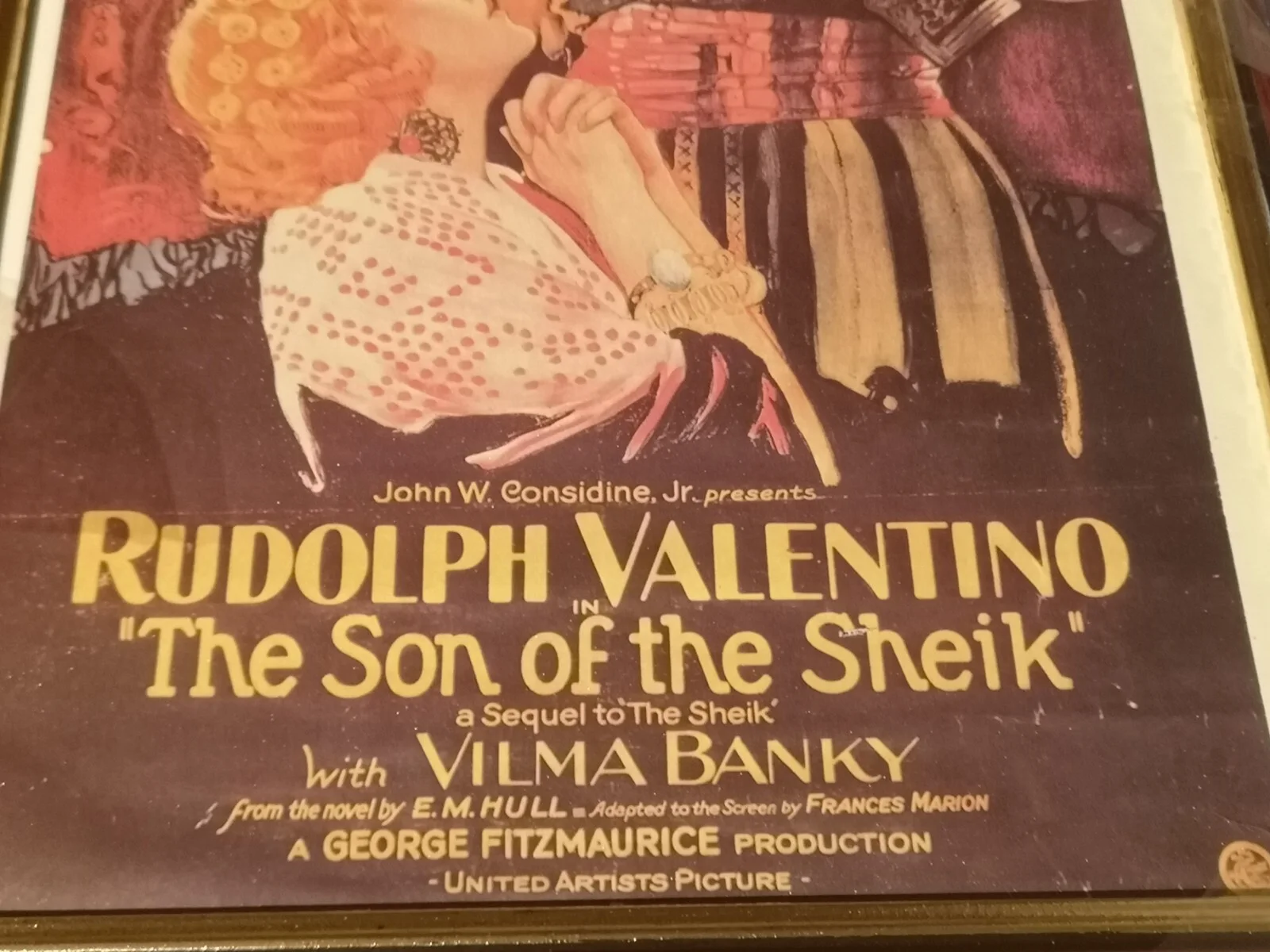THE SON OF THE SHEIK Movie Poster - Rudolph Valentino 1926 - 28x38 cm - See Desc, изображение 2