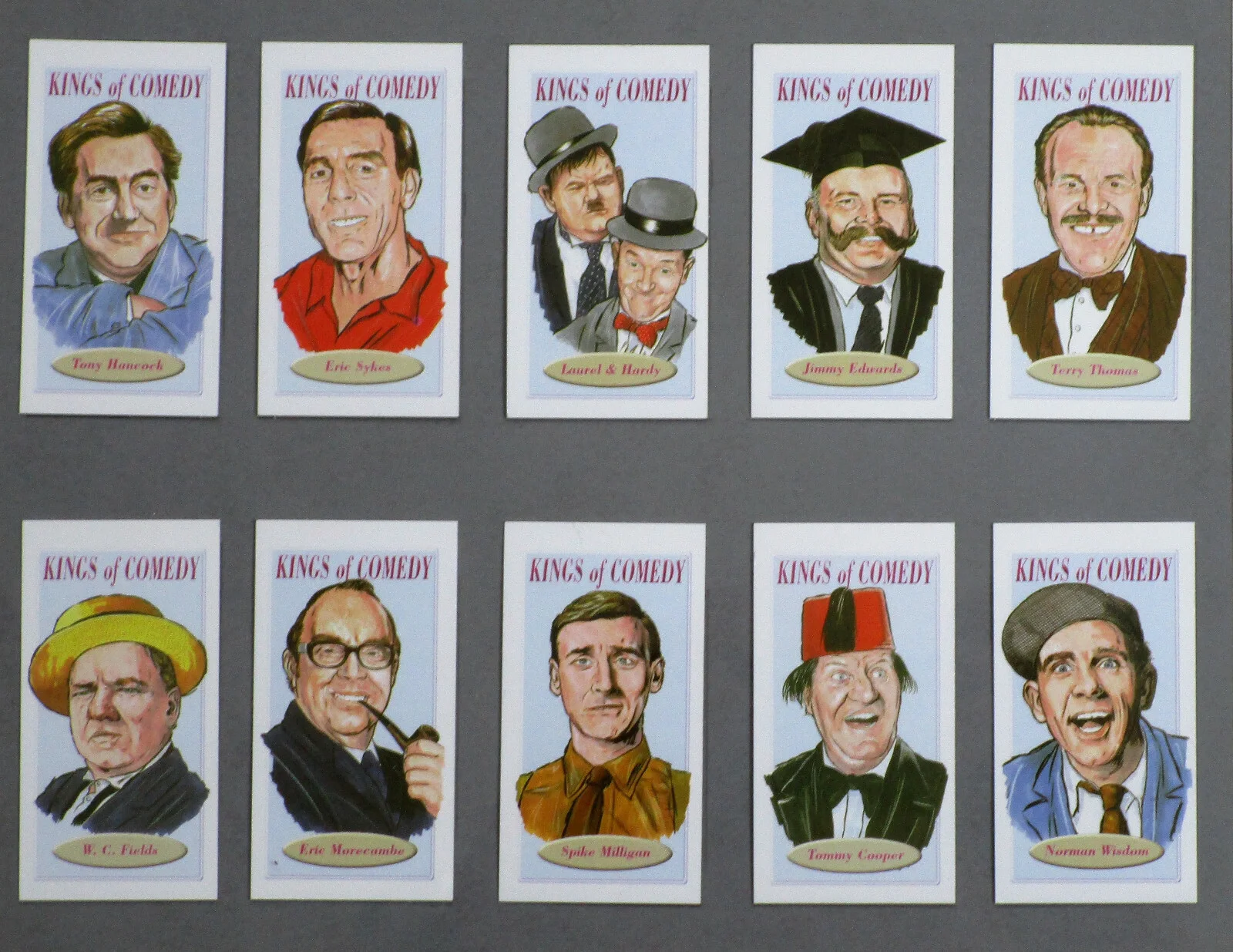 LYCHGATE FRAMED SET OF TEN 2005 TRADE CARDS KINGS OF COMEDY PRICED TO CLEAR !, изображение 2