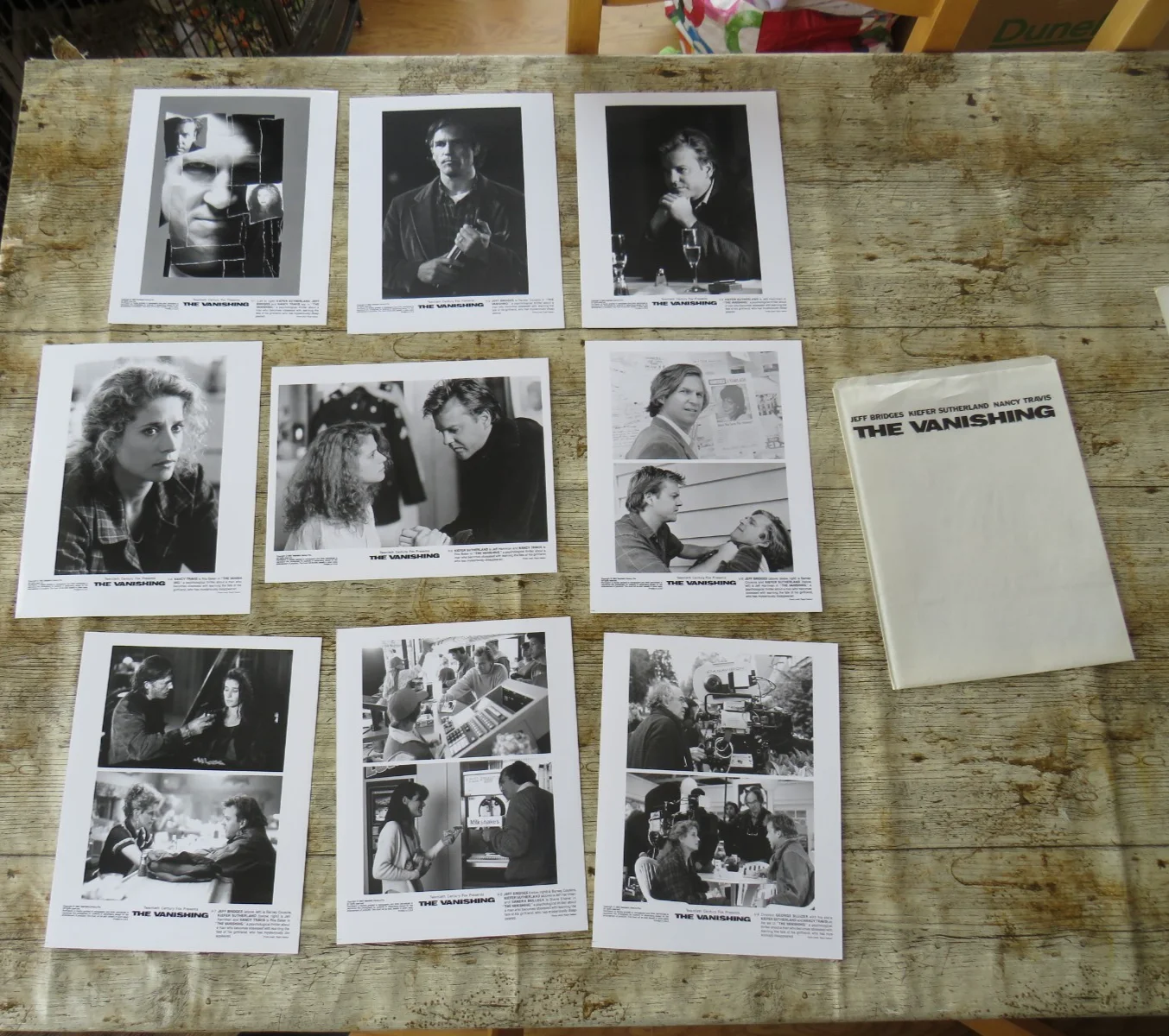 THE VANISHING ORIGINAL 1993 CINEMA FILM MOVIE PRESS KIT Jeff Bridges 9 PHOTOS, изображение 5