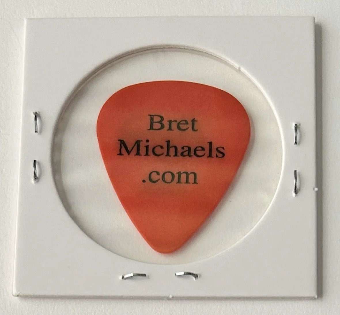 Poison - Bret Michaels Tour Guitar Pick - Orange/Black, изображение 2