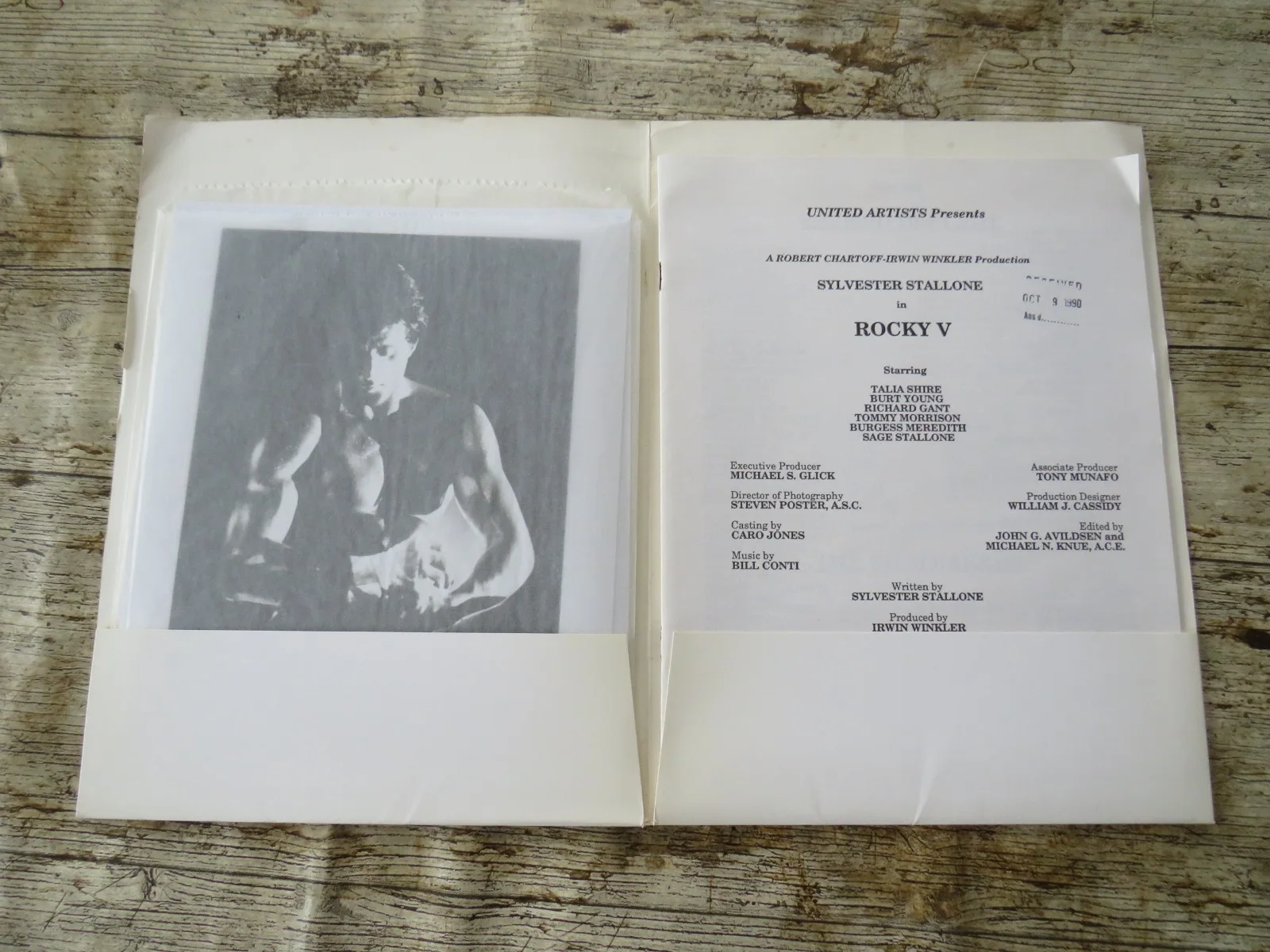 ROCKY V ( 5 ) ORIGINAL 1990 CINEMA FILM PRESS KIT Sylvester Stallone 6 PHOTOS, изображение 2