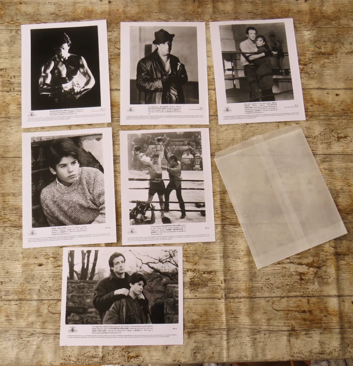 ROCKY V ( 5 ) ORIGINAL 1990 CINEMA FILM PRESS KIT Sylvester Stallone 6 PHOTOS, изображение 5