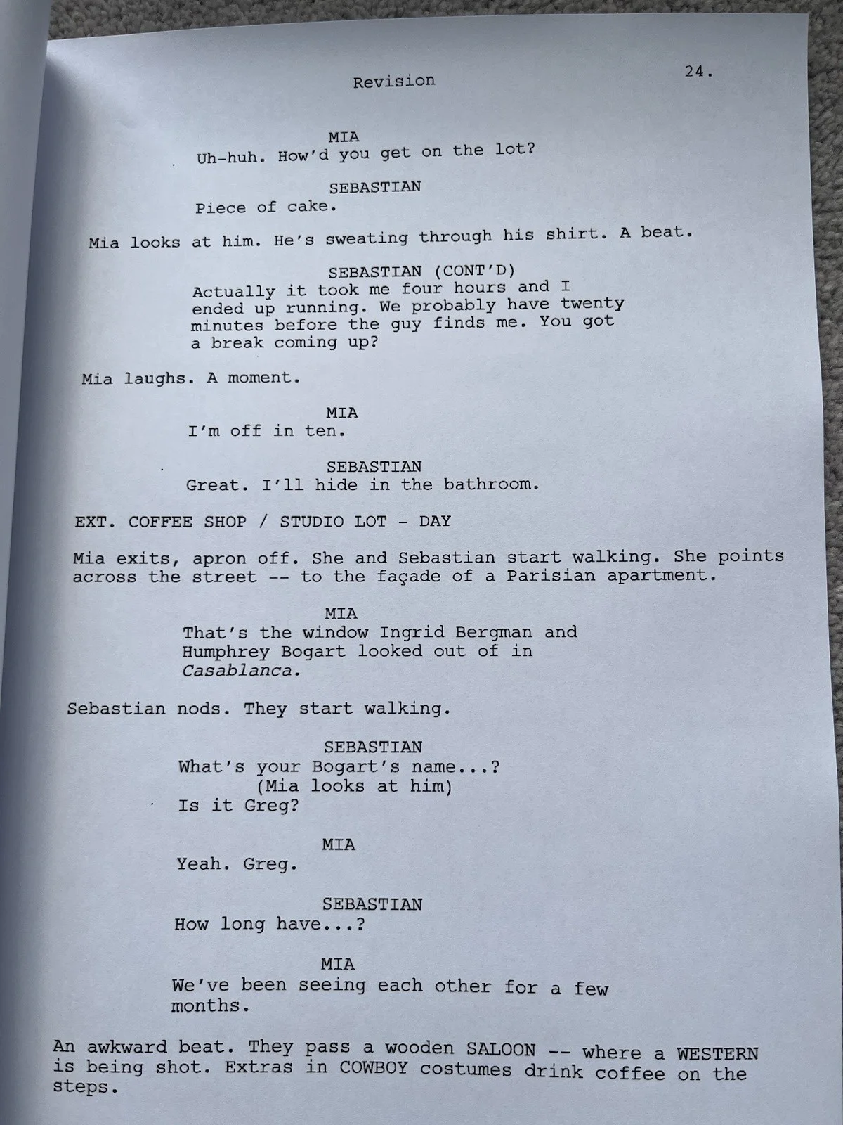 La La Land Film Script / Screenplay. Emma Stone, Ryan Gosling., image 2