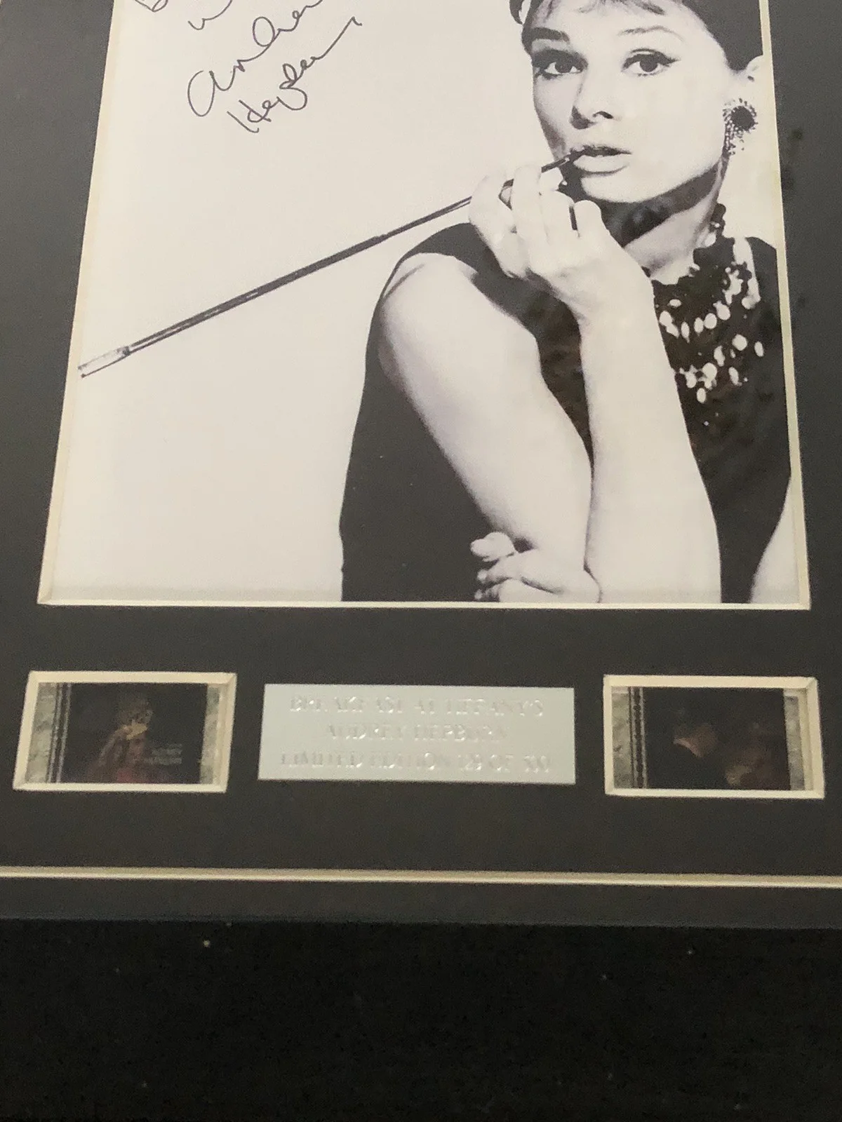 Breakfast At Tiffany’s Audrey Hepburn Limited Edition Film Cells 129of500 Signed, image 2