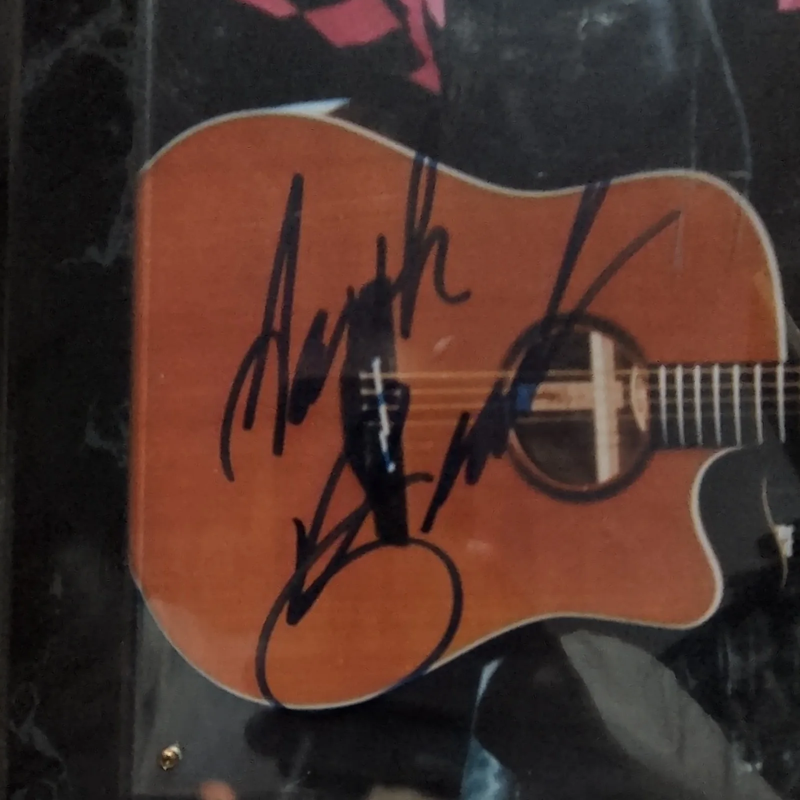 Signed Framed Autographed Country Musician Photo w/ Guitar - Original, image 3
