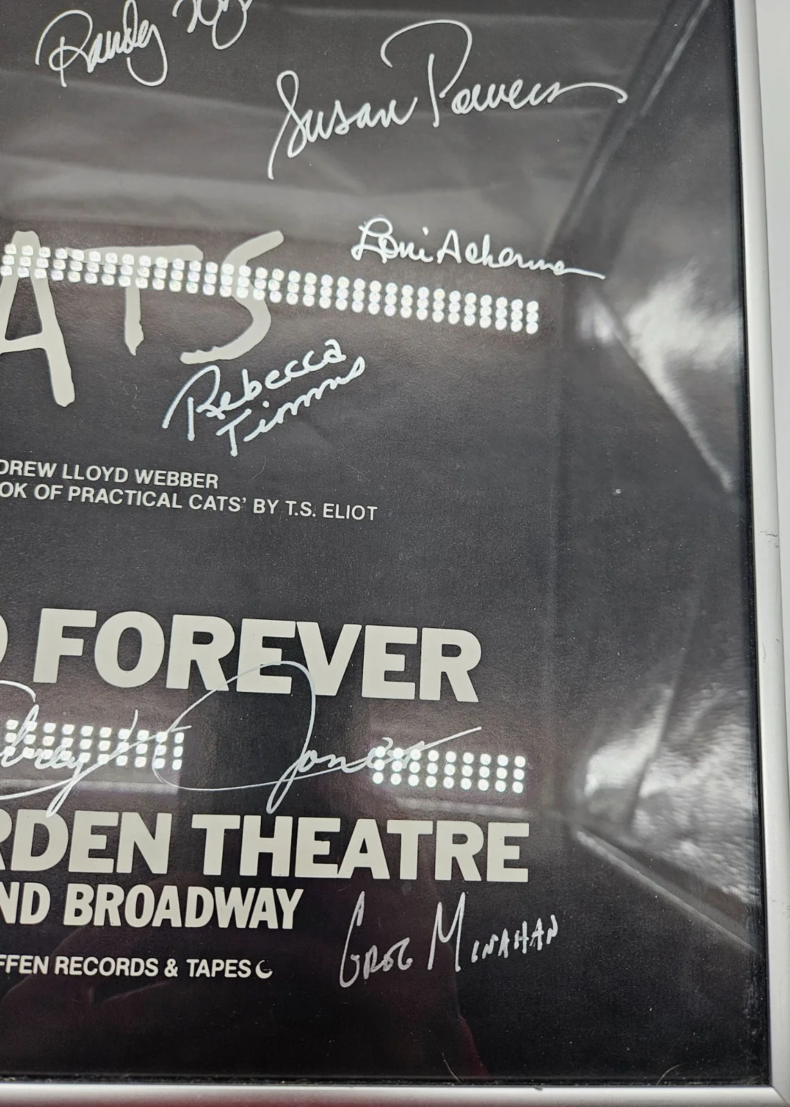 CATS Best Musical 1983 Original Broadway Poster Signed Autographed, image 5