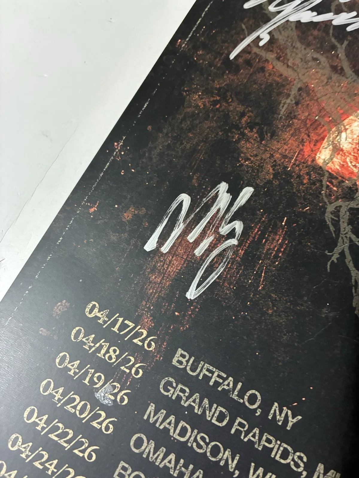 Lorna Shore Signed 2026 Tour Poster Original Autographed Band Memorabilia, изображение 4