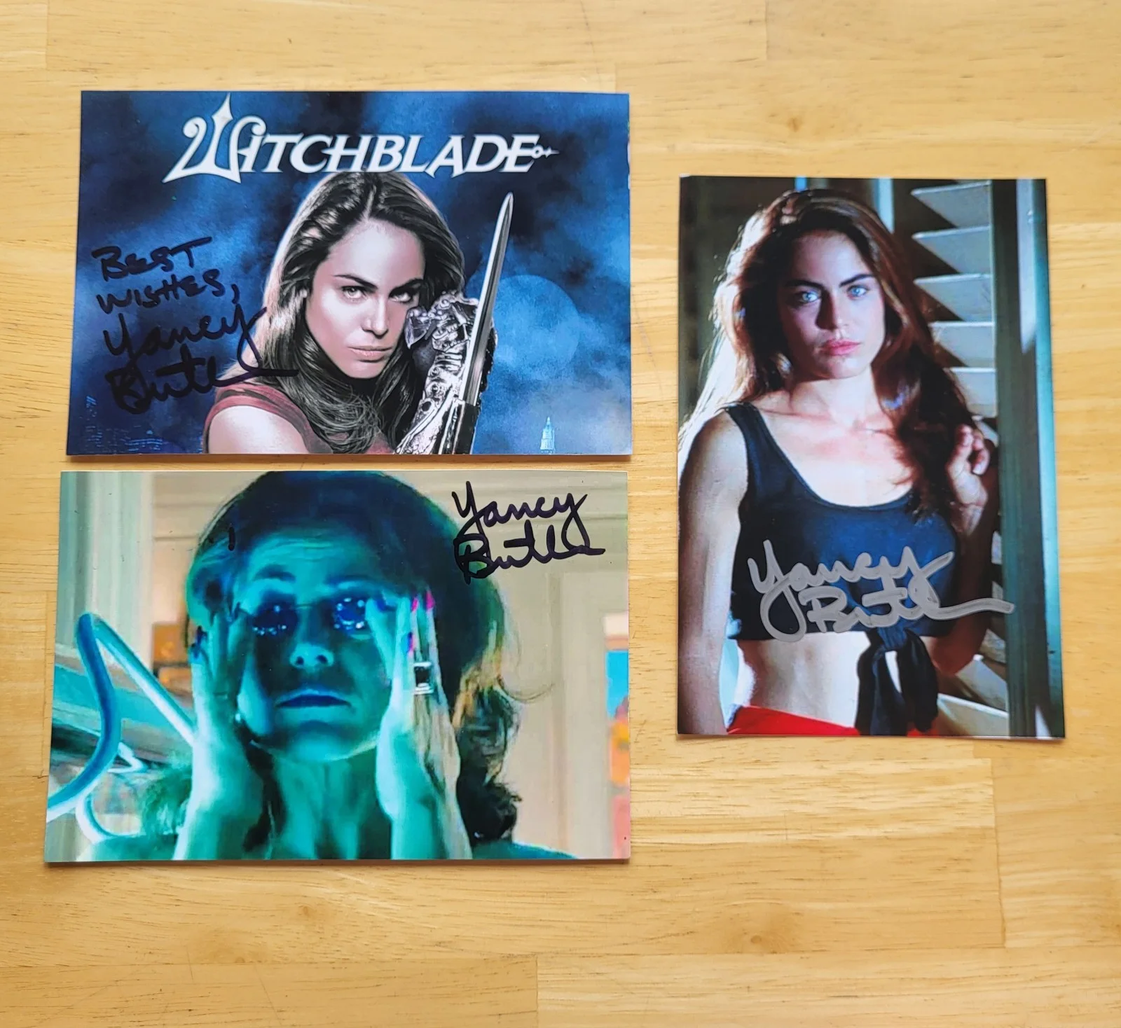 Yancy Butler — Yancy Butler Witchblade Kick Ass Hand Signed 4x6 Autograph Photos