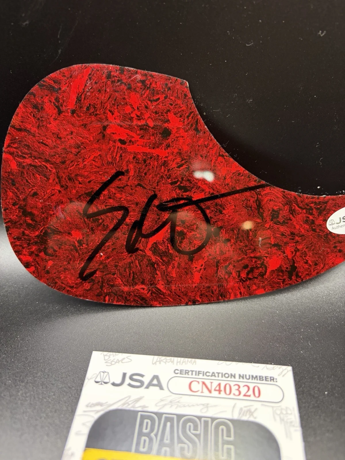 Eric Church Signed Acoustic Guitar Pick Guard JSA Coa Please See Pics, image 2