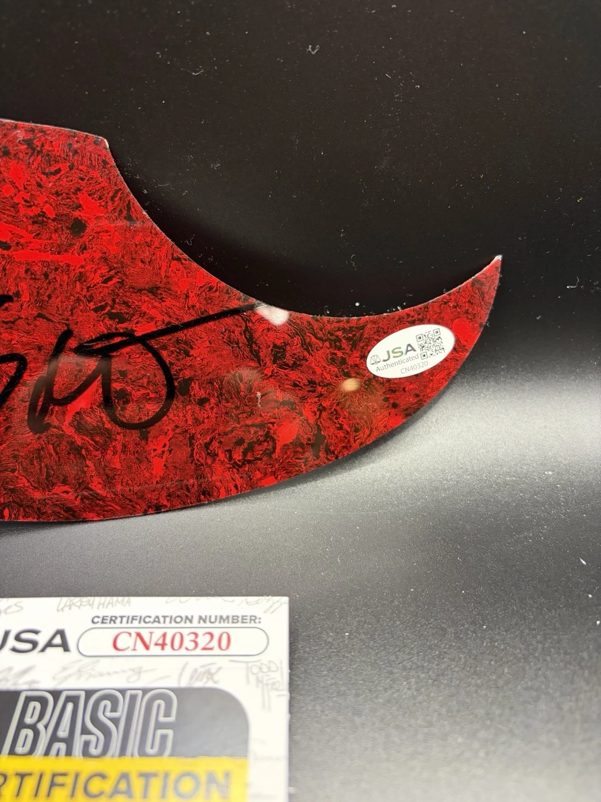 Eric Church Signed Acoustic Guitar Pick Guard JSA Coa Please See Pics, image 3