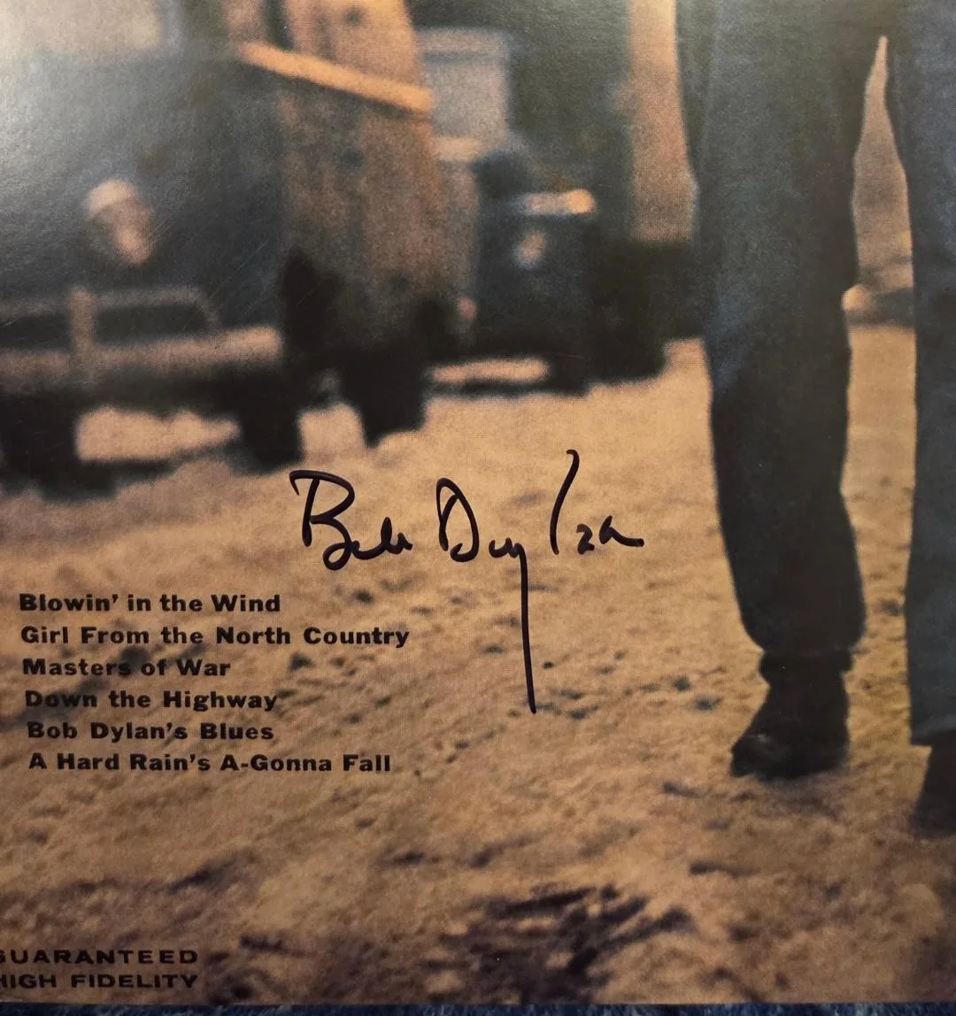 Bob Dylan Signed Autographed The Freewheelin Record Album JSA, Rosen, Real LOAS, изображение 2