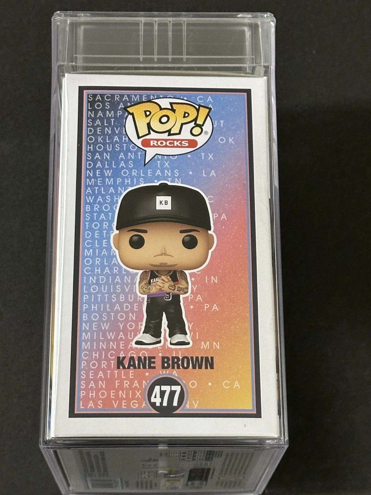 Kane Brown Signed Encapsulated Funko Pop #477 Autographed Auto PSA DNA COA, image 4