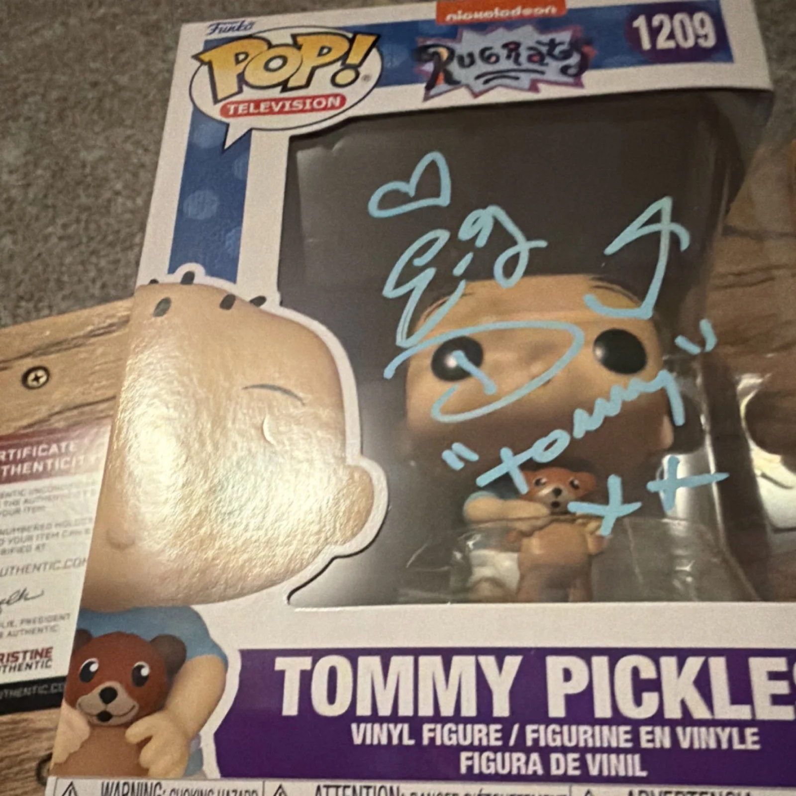eg Daily — eg Daily signed Tommy Pickles Rugrats Funko! Pristine Auction Authenticated, изображение 3